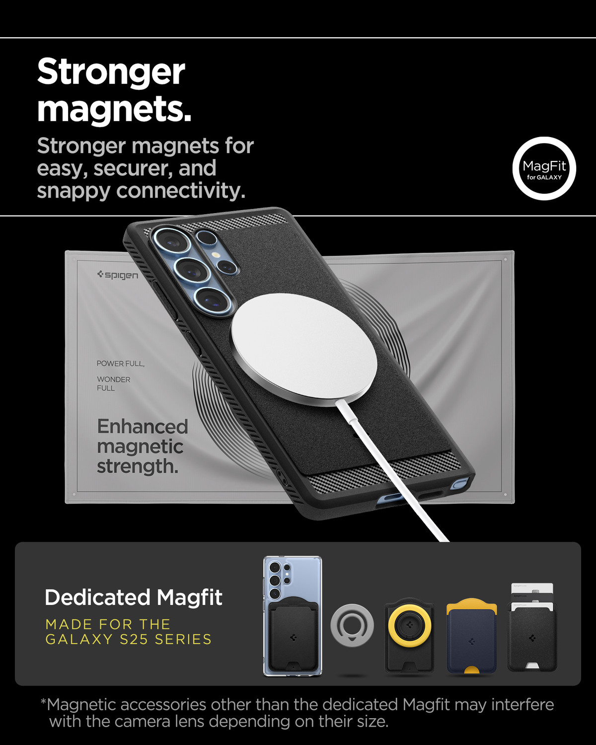 Image of Spigen Rugged Armor MagFit Back Cover for Samsung Galaxy S25 Ultra