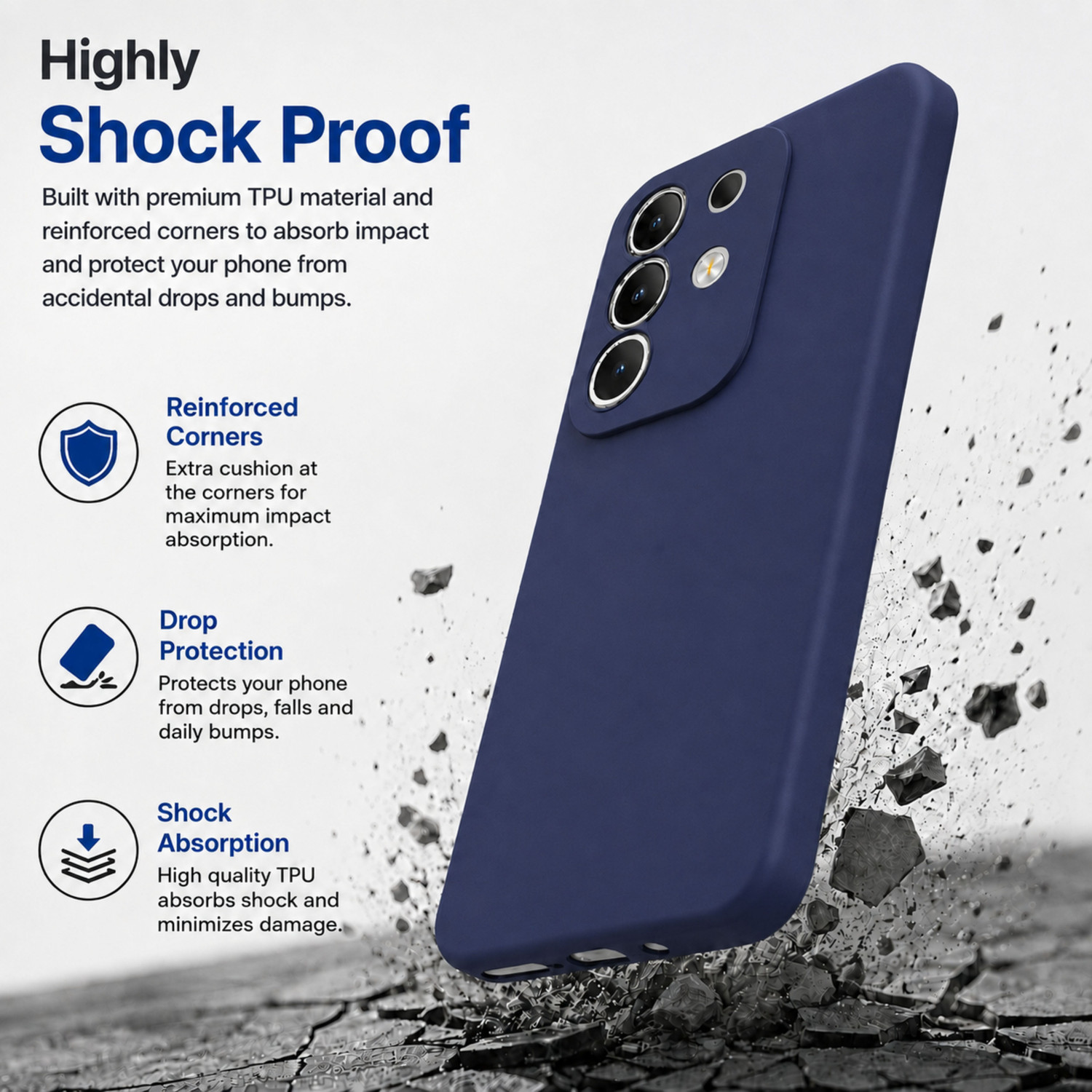 Image of SBMS Back Cover for Vivo T4x 5G / iQoo Z10x 5G / Vivo Y31 Pro 5G