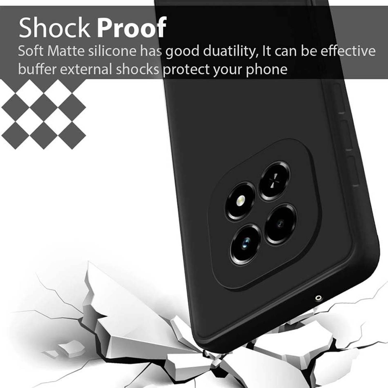 Casehub Back Cover for Realme Narzo 70 Turbo Black - Image 3