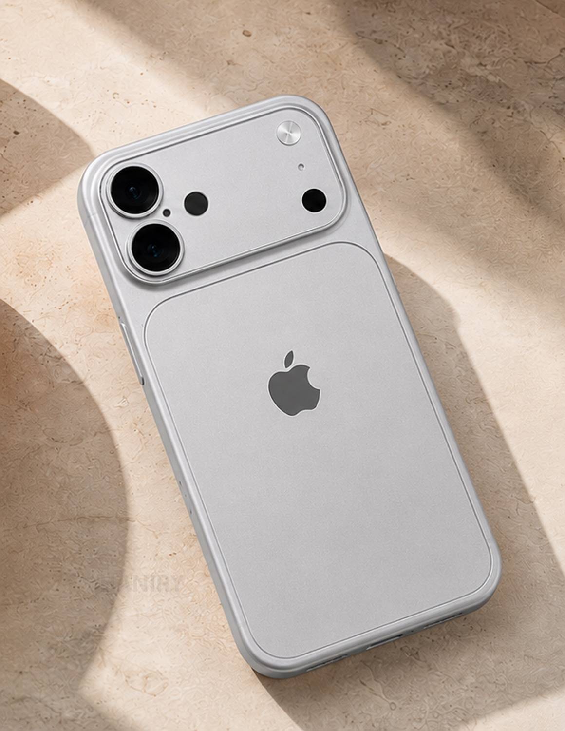 HANIRY Back Cover for iPhone 16 Silver - Image 3