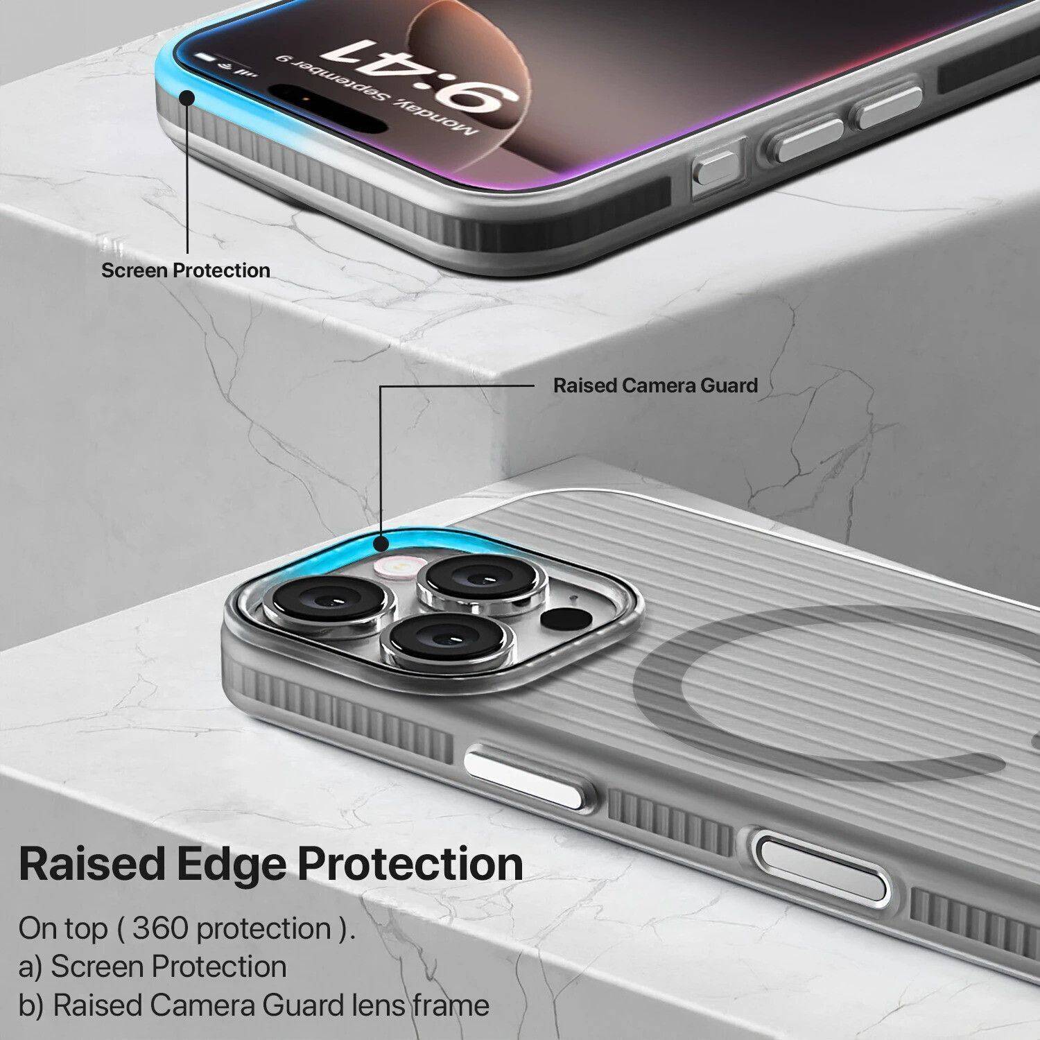 Gripp Back Cover for Apple iPhone 16 Pro Max Gray - Image 3