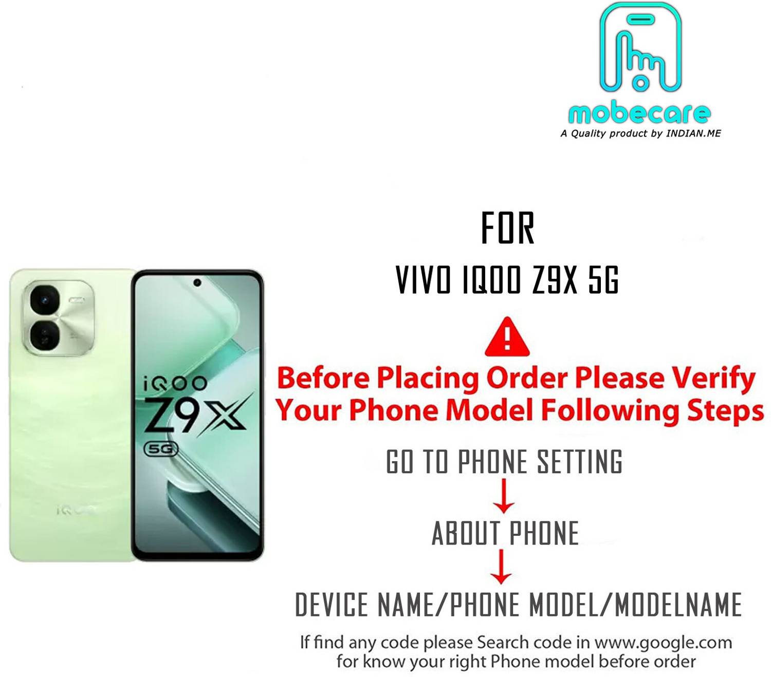 MOBECARE Back Cover for IQOO Z9X 5G - Image 5