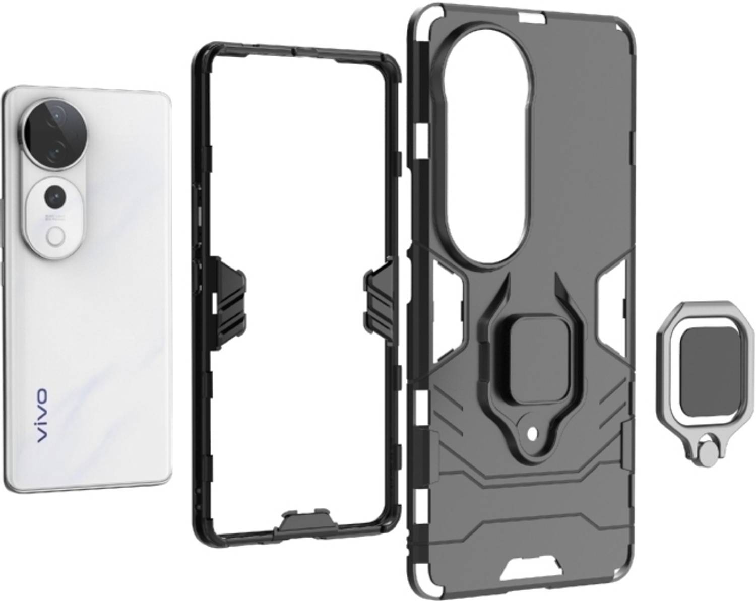 Fablue Back Cover for Vivo T3 Ultra 5G Black - Image 4
