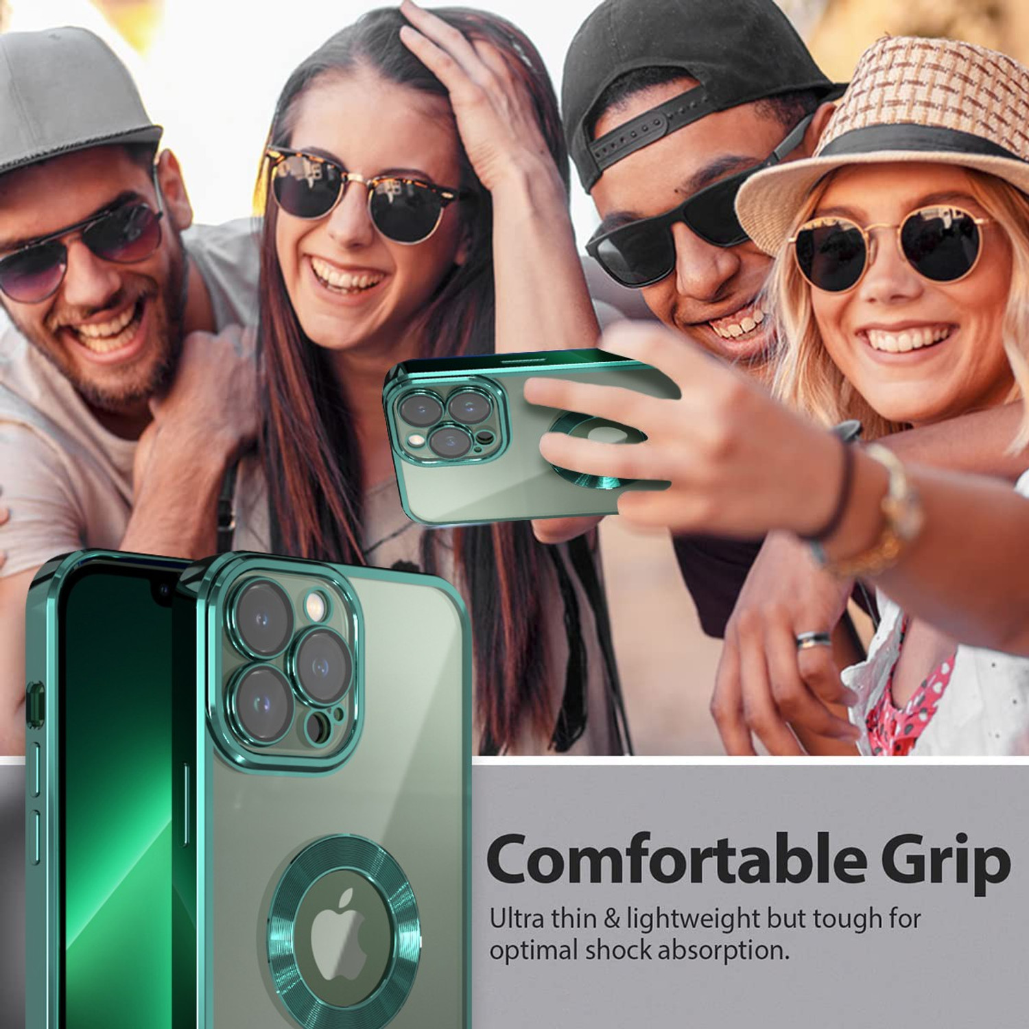 Image of Systek Back Cover for Apple iPhone 11 Pro, Electroplating, Logo View, Flexible