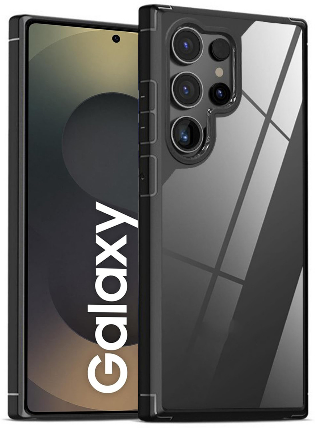 Image of SHINESTAR Back Cover for Samsung Galaxy S25 Ultra 5G (Black, Flexible, Silicon, Pack of: 1)