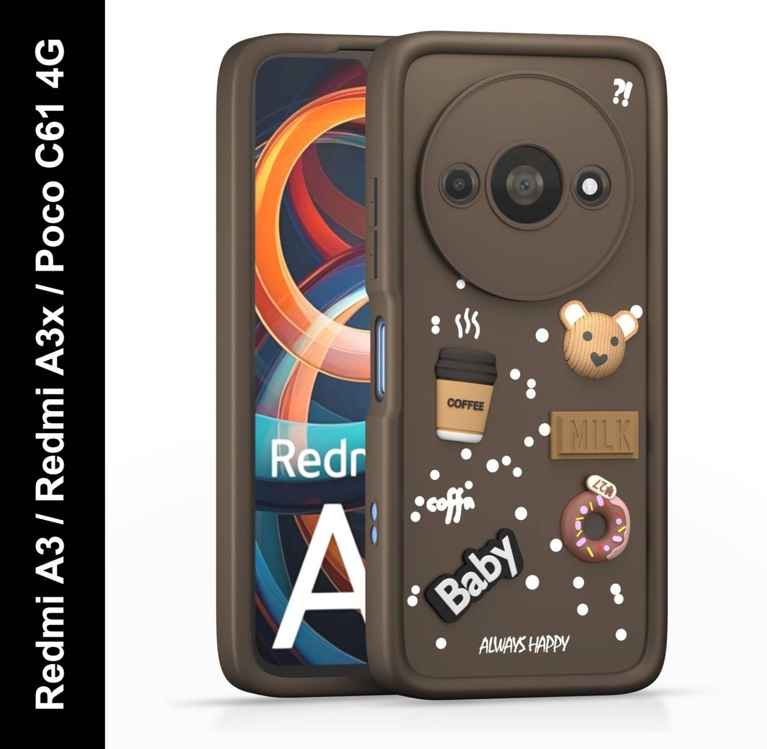Pikkme Back Cover for Redmi A3 / Redmi A3x / Poco C61 4G