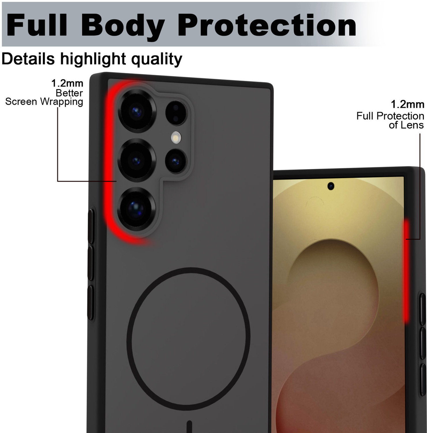 Image of KartV Back Cover for Samsung Galaxy S23 Ultra 5G