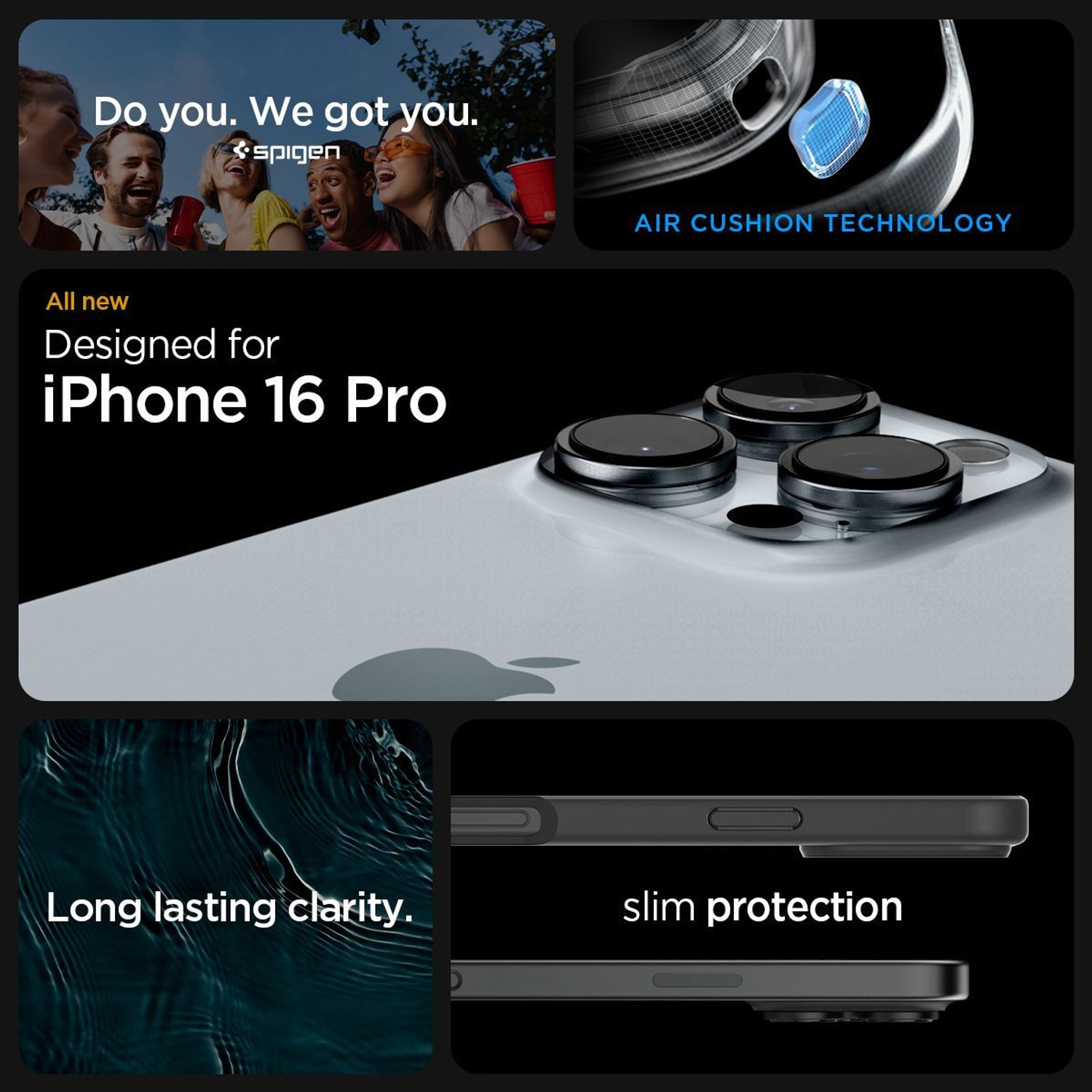 Image of Spigen Back Cover for Apple iPhone 16 Pro