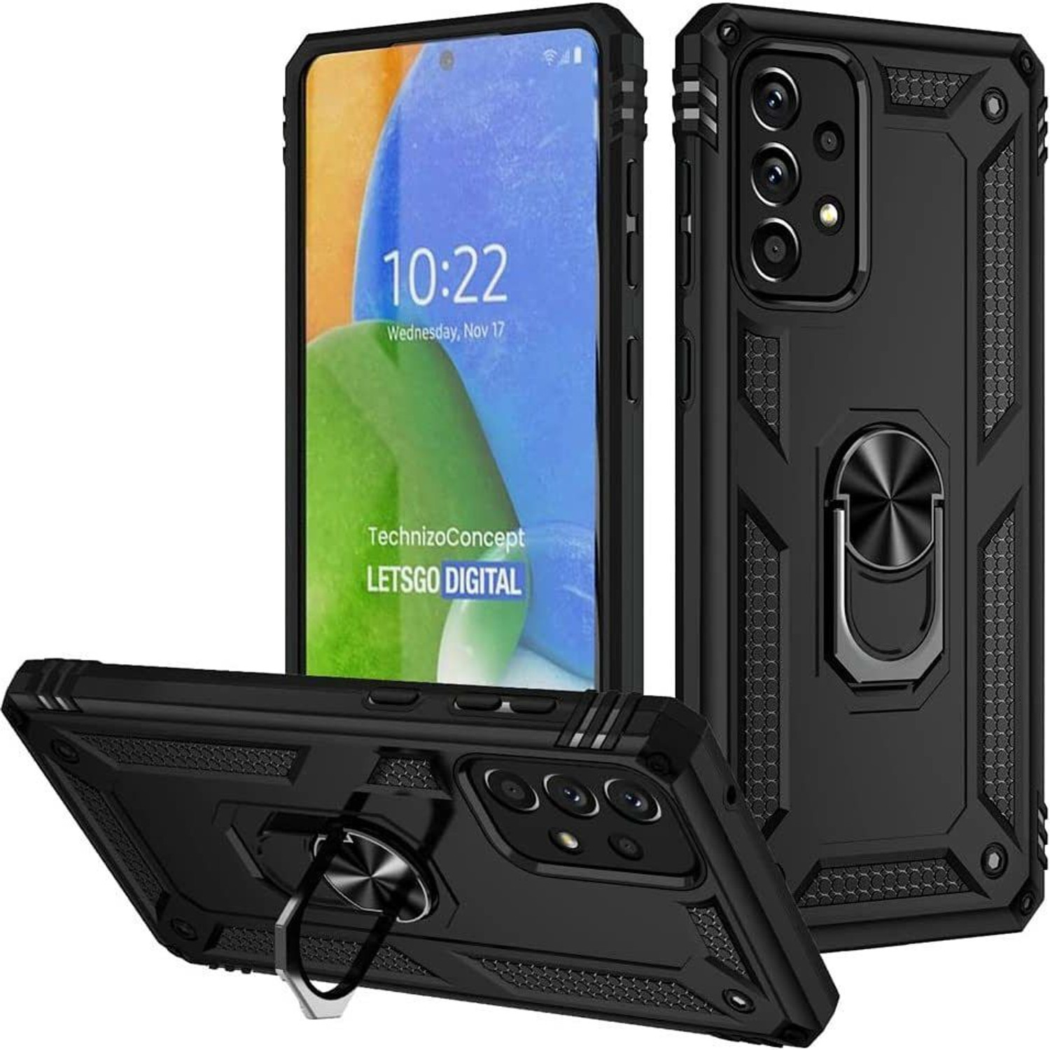 Image of Sankhala Back Cover for Samsung Galaxy A73 5G (Black, Shock Proof, Pack of: 1)