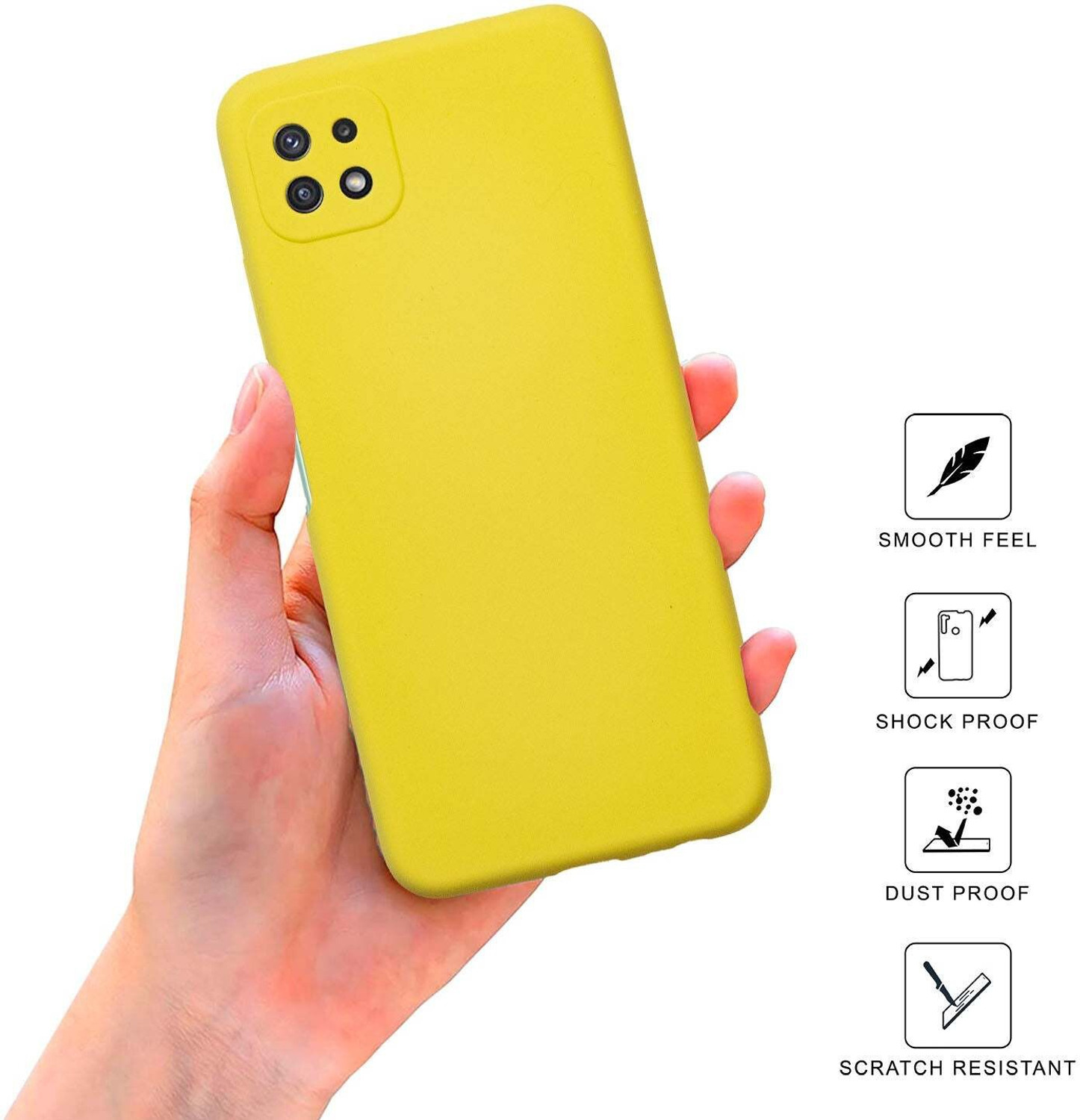 Image of Sprig Liquid Silicone Back Cover for Samsung Galaxy F42 5G, Galaxy F42, Samsung F42, F42