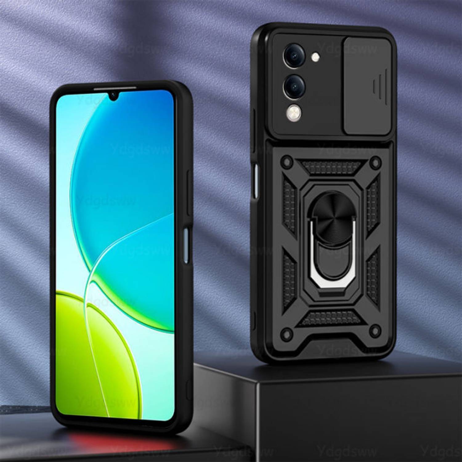 Fablue Back Cover for Vivo T4 Lite 5G Black - Image 2