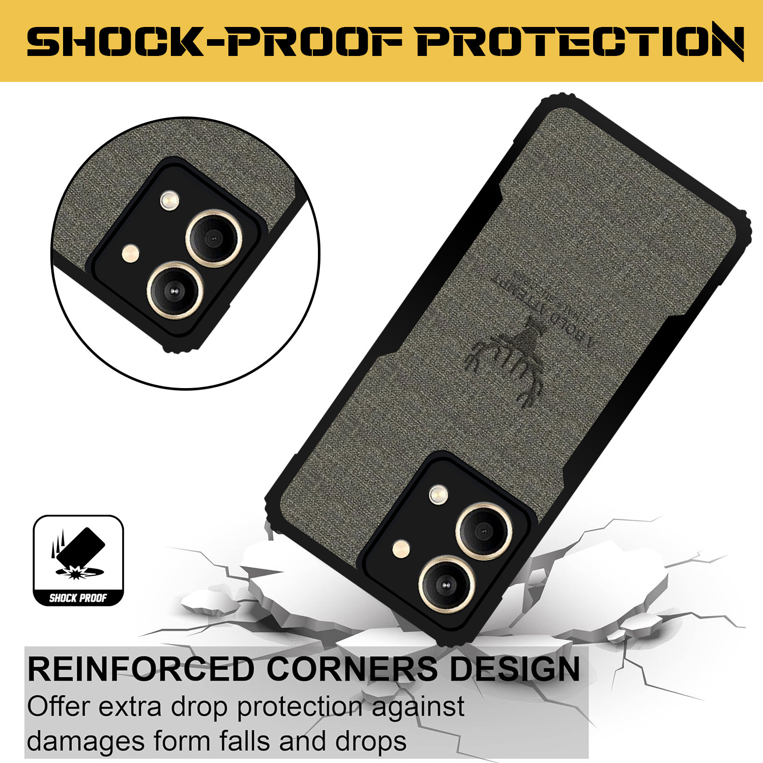 Image of PikTrue Back Cover for Poco X6 Neo 5G |Vegan PU Leather |Deer Case| Camera Lens Protection