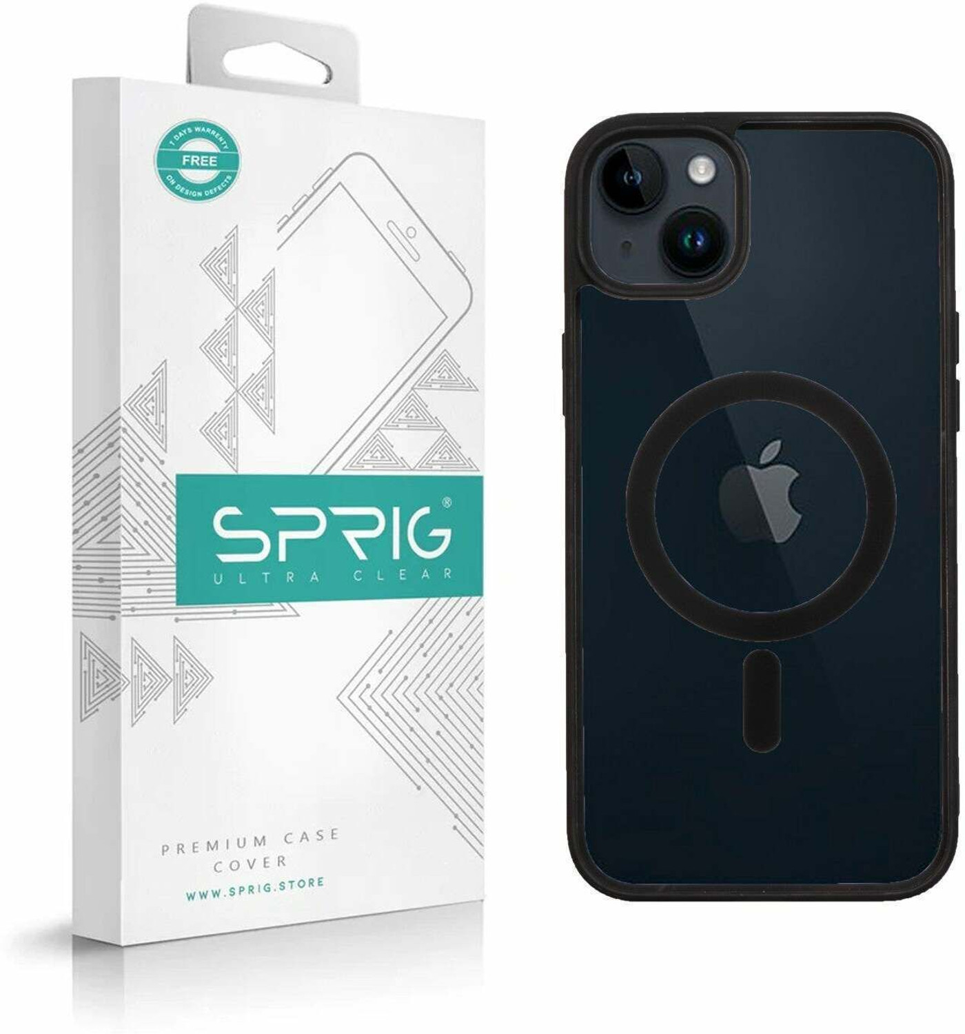 Image of Sprig Transparent Magnetic Back Cover for Apple iPhone 14, Apple iPhone 14, iPhone 14