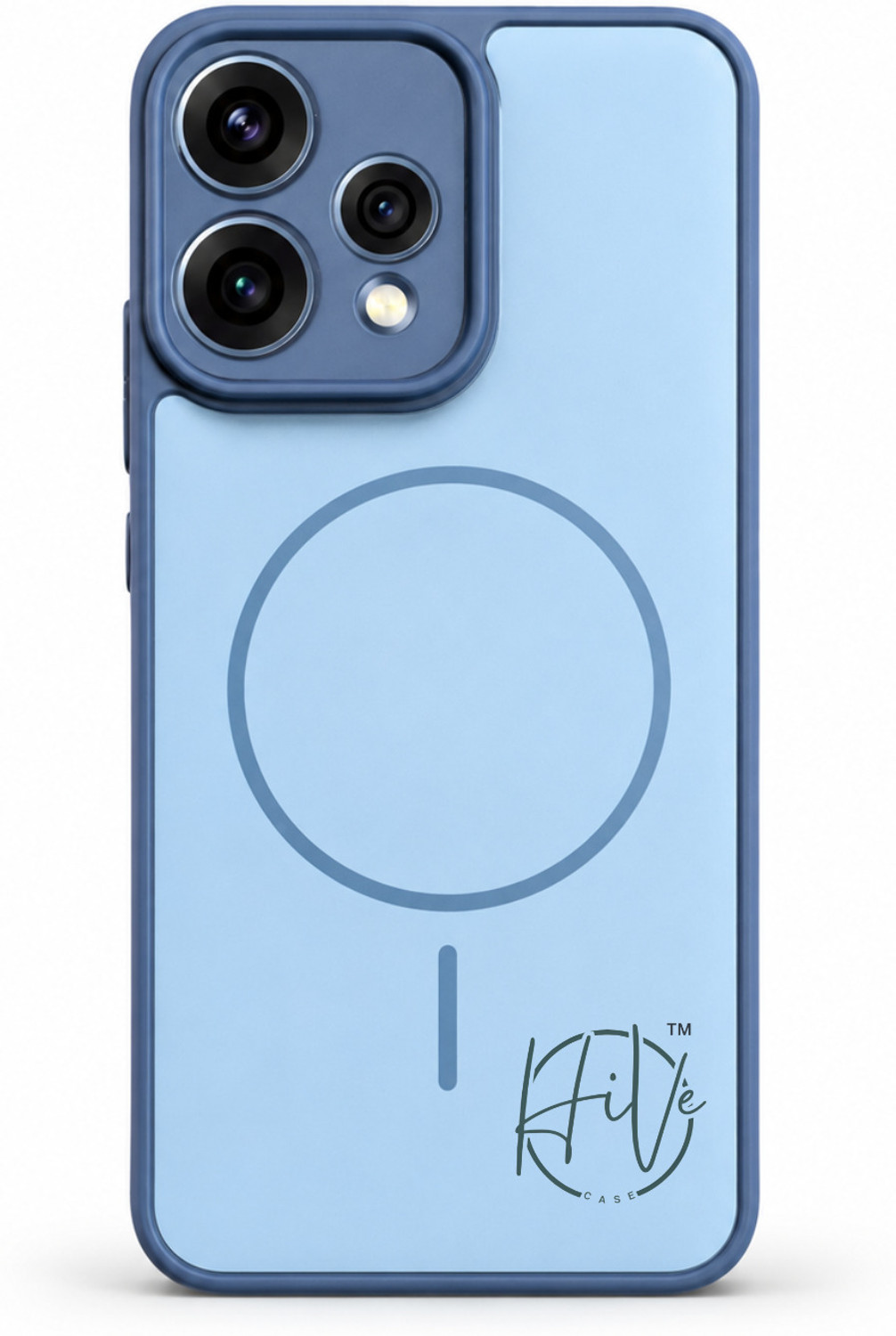 Image of Hive Back Cover for Oppo Reno 15 5G (Blue, Grip Case, Silicon, Pack of: 1)