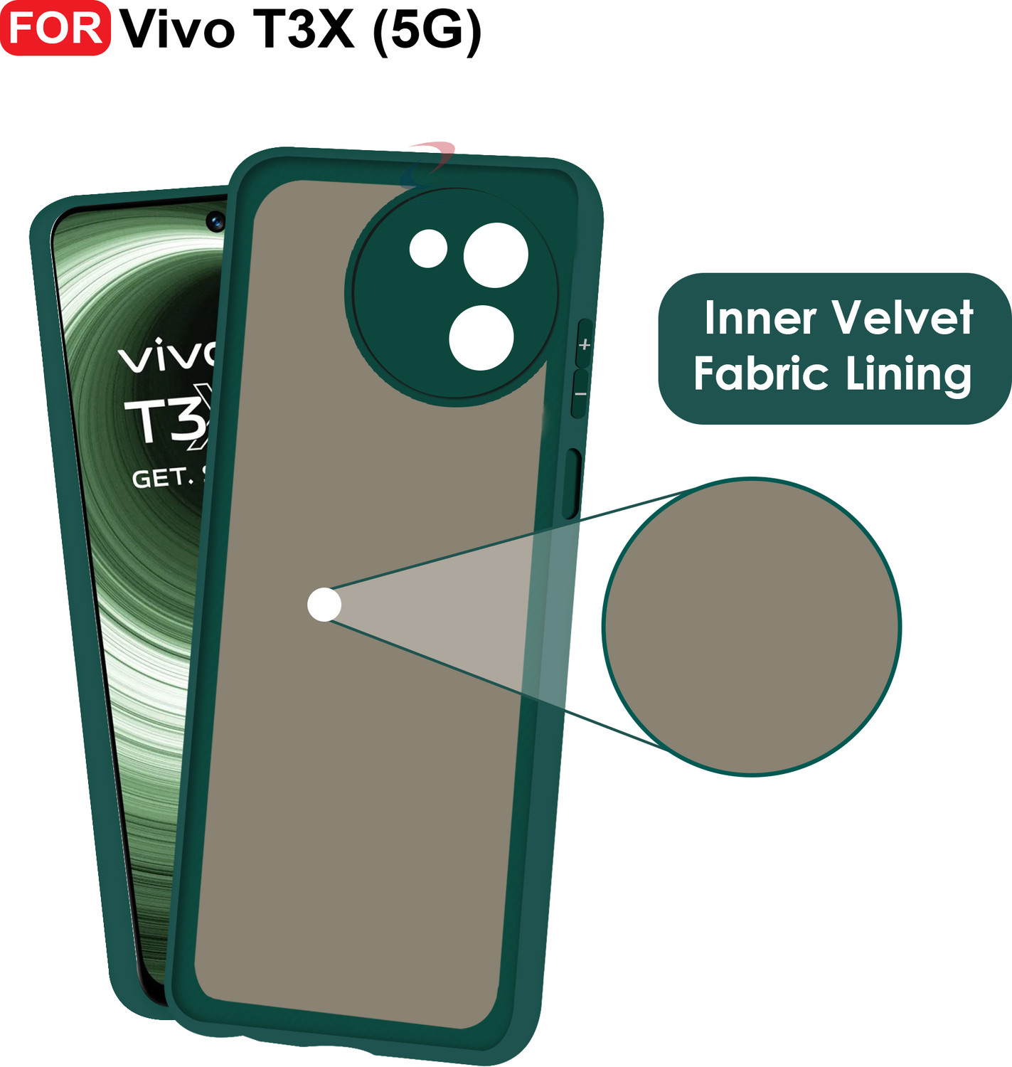 Image of CEDO XPRO Back Cover for Vivo T3x 5G
