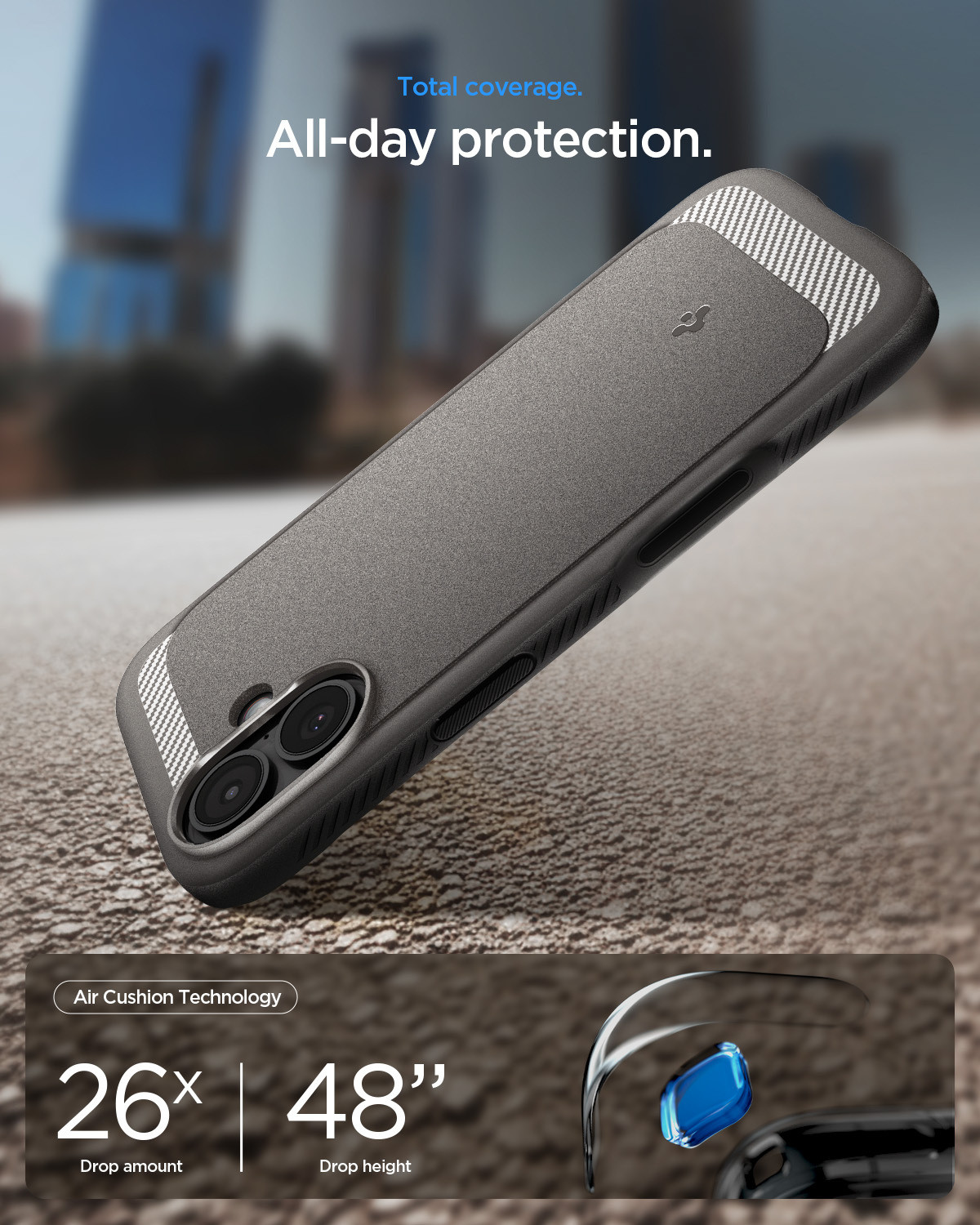 Image of Spigen Rugged Armor MagFit Back Cover for iPhone 17