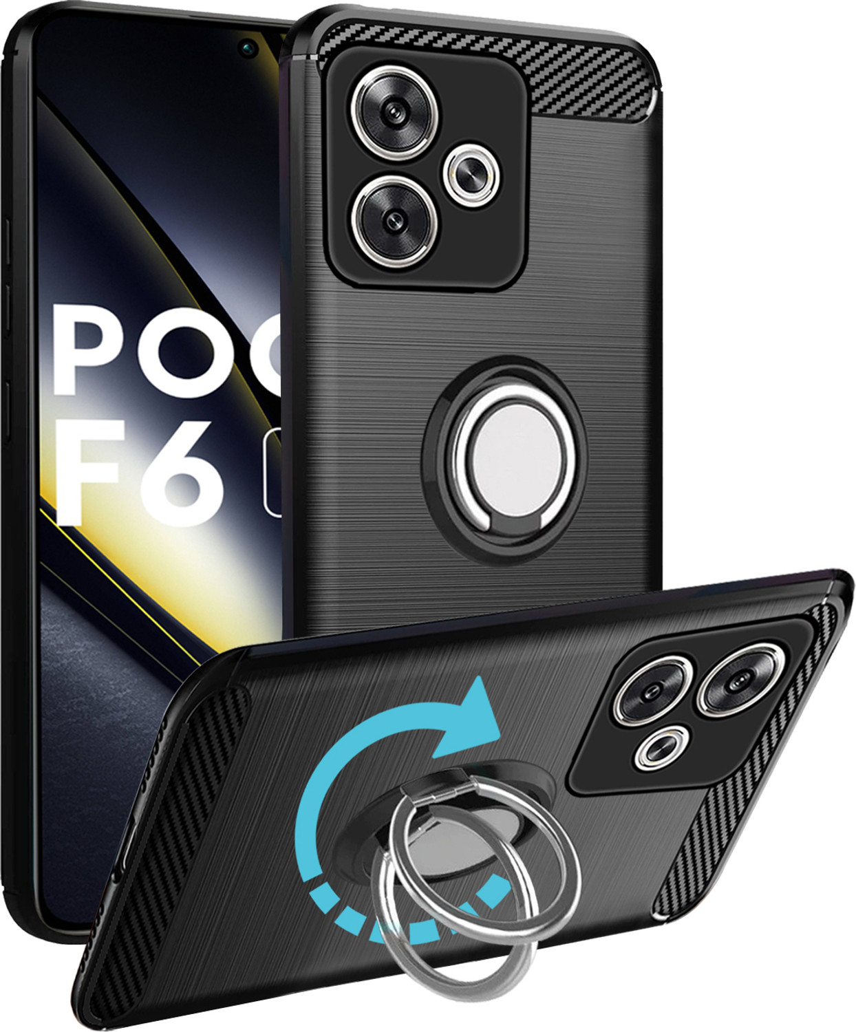 Image of Unistuff Poco F6 5G Rubber Back Cover