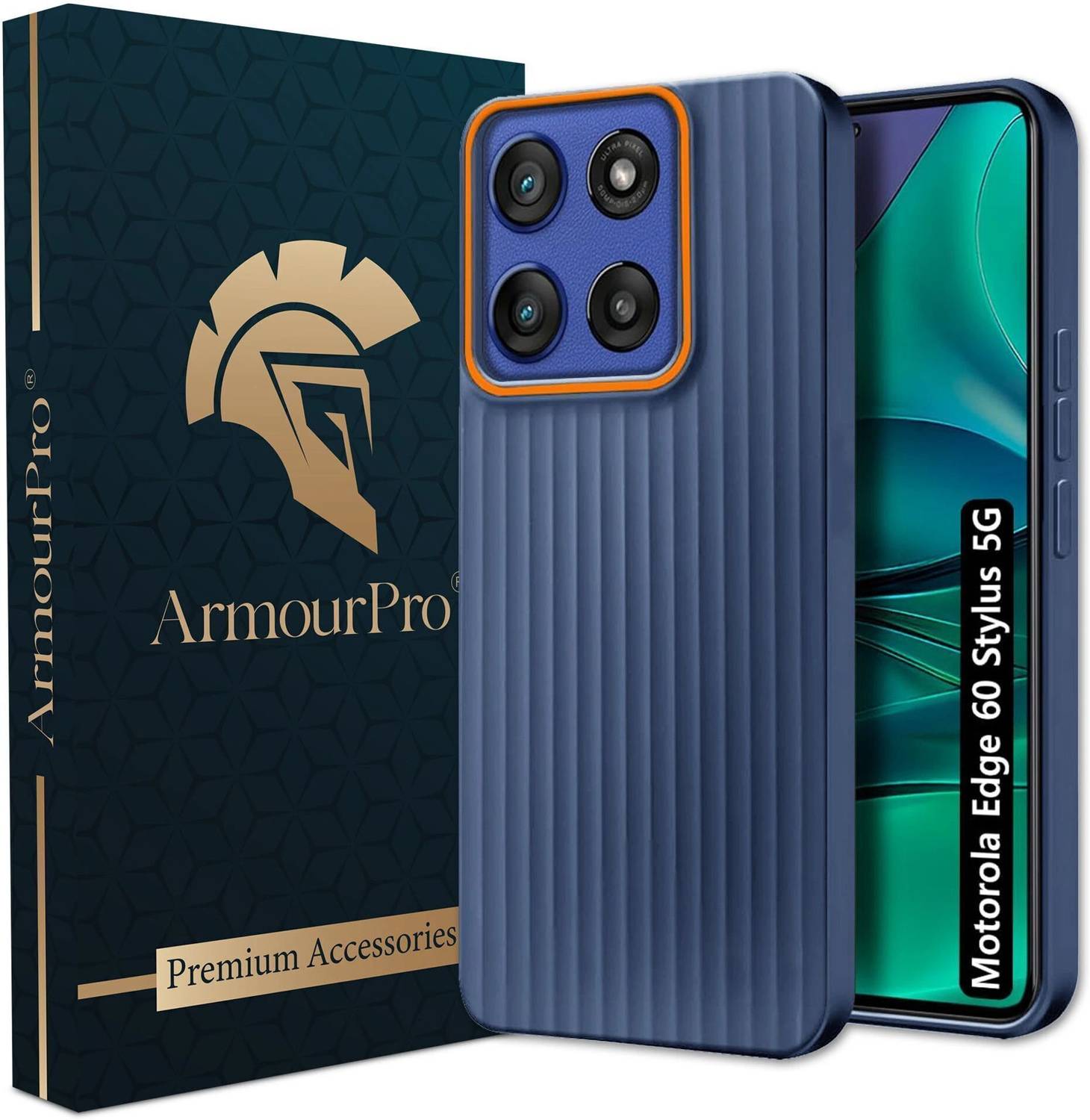 ArmourPro Back Cover for MOTOROLA Edge 60 Stylus, Moto 60 Stylus, Ringline Case