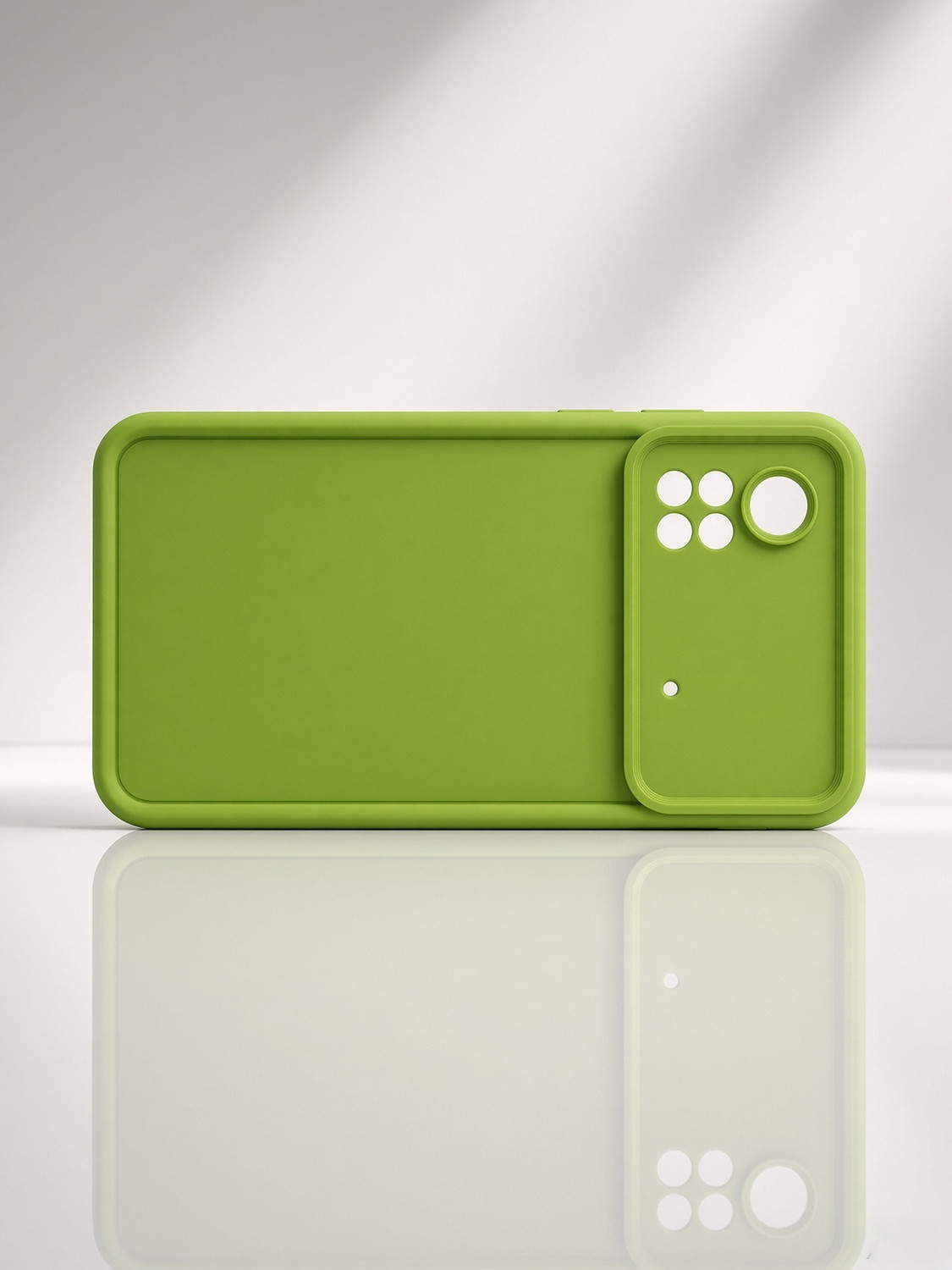 Image of Wellpoint Back Cover for POCO X4 PRO 5G (Green, Camera Bump Protector, Thermoplastic Polyurethane, Pack of: 1)