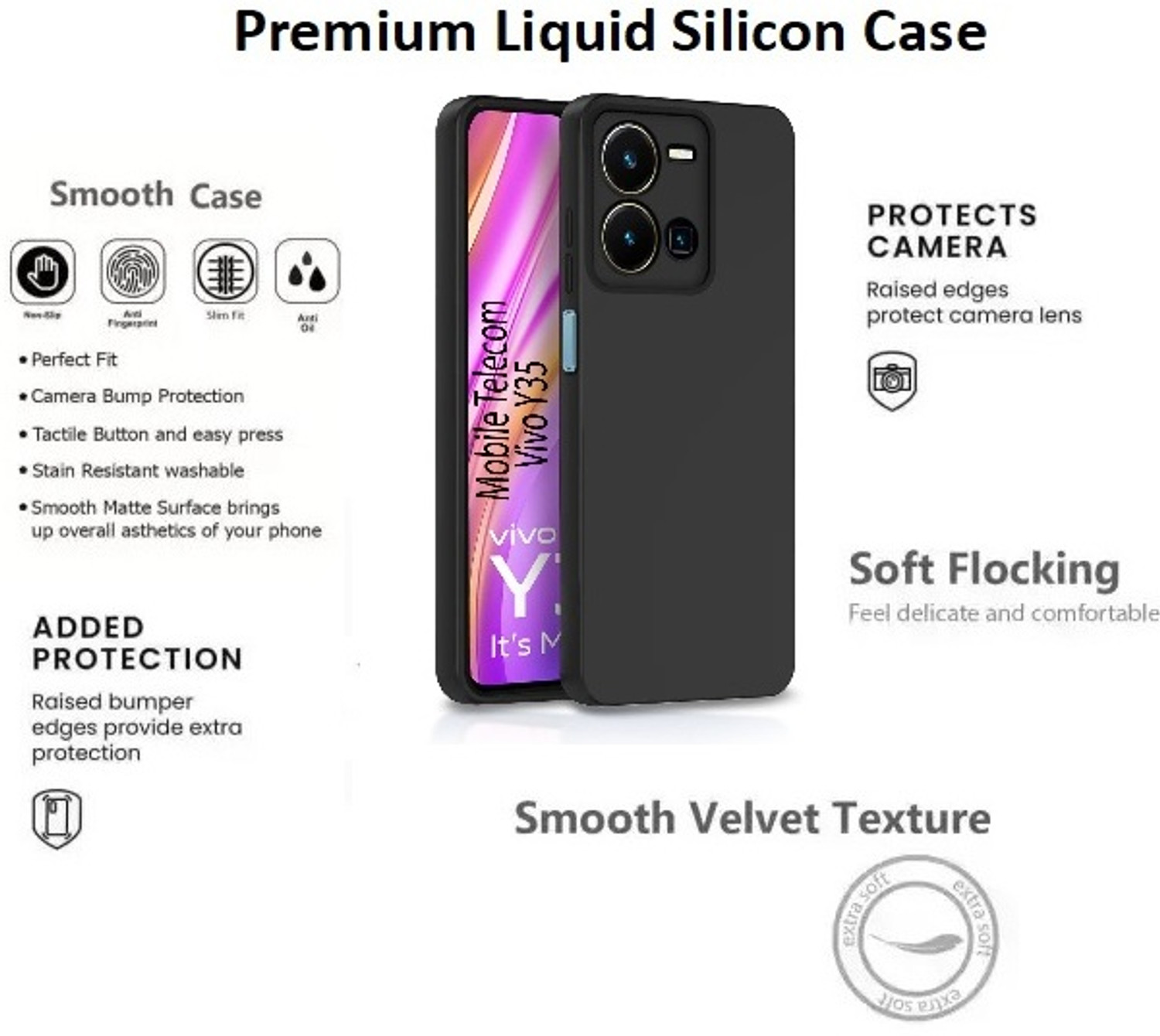 Image of Outlier Back Cover for Vivo Y35