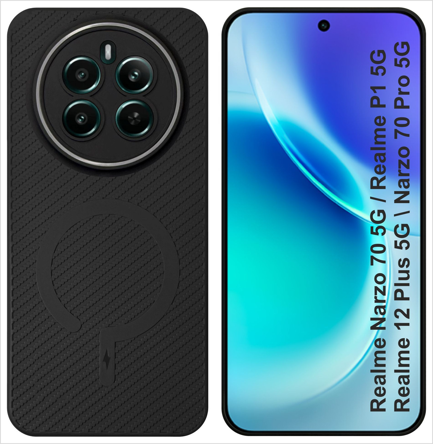 Image of SBMS Back Cover for Realme 12 Plus 5G / Realme Narzo 70 Pro 5G / Realme Narzo 70 5G / Realme P1 5G