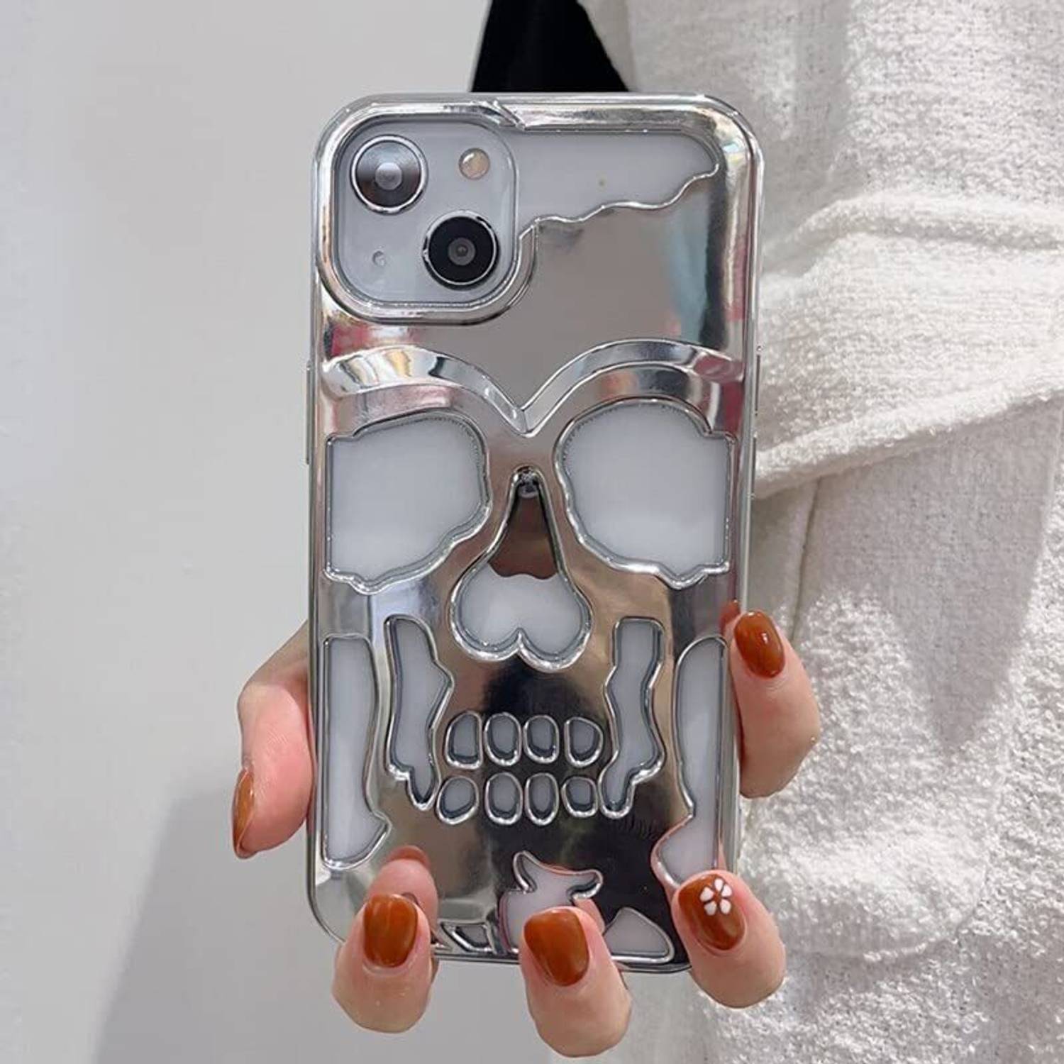 Dallao Back Cover for iPhone 13 Silver - Image 2