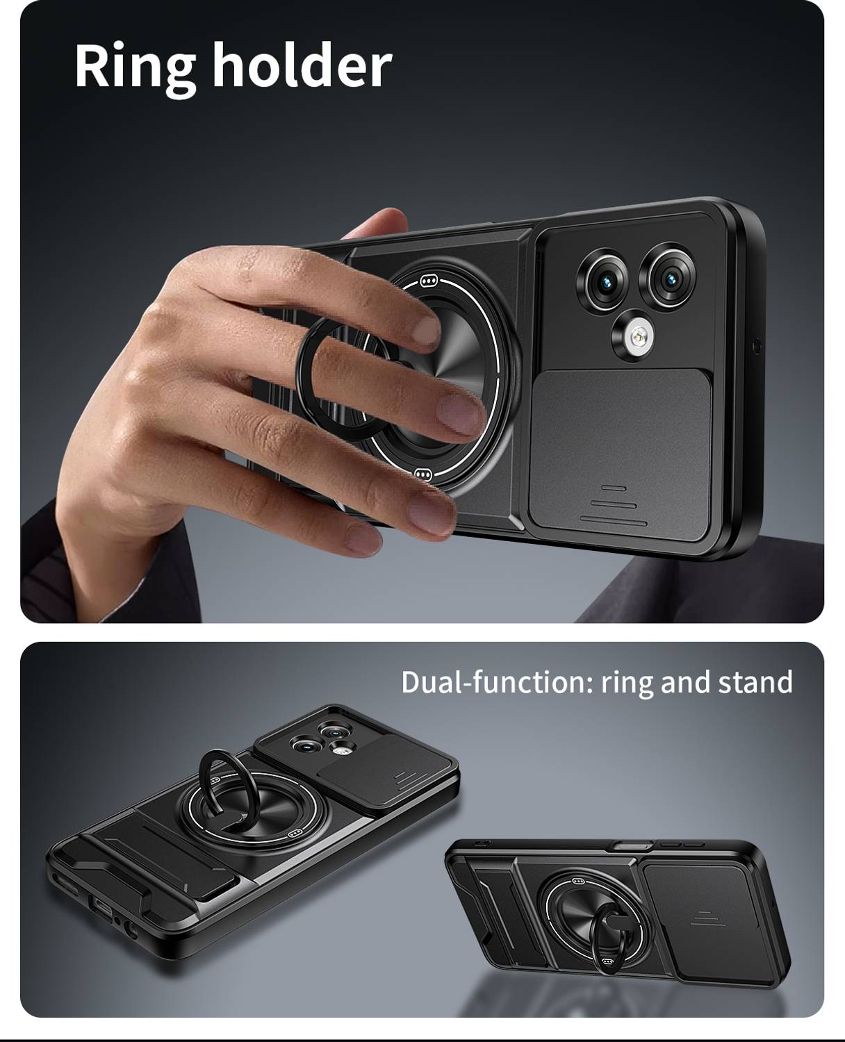 Cover Alive Back Cover for Motorola G54 5G Black - Image 4