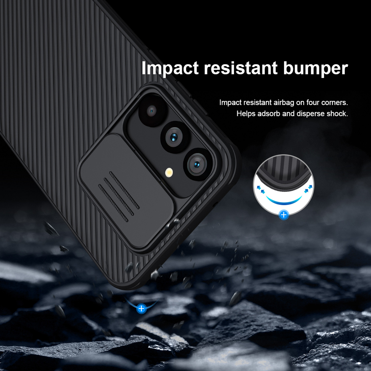 Image of Nillkin Back Cover for Samsung Galaxy S23 FE (6.4 inch Inch) CamShield Pro Camera Slider