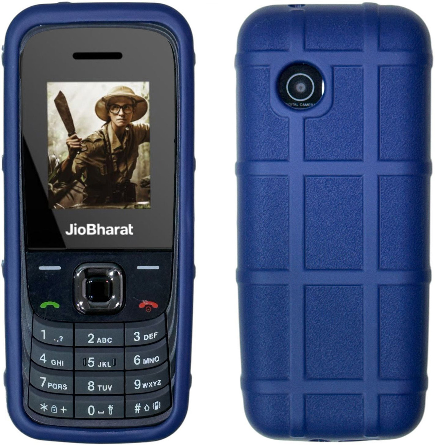 Image of Gizmofreaks Back Cover for Jio Bharat V4 4G Model No.: JBV191M2 Keypad Mobile Feature Phone Rugged Case