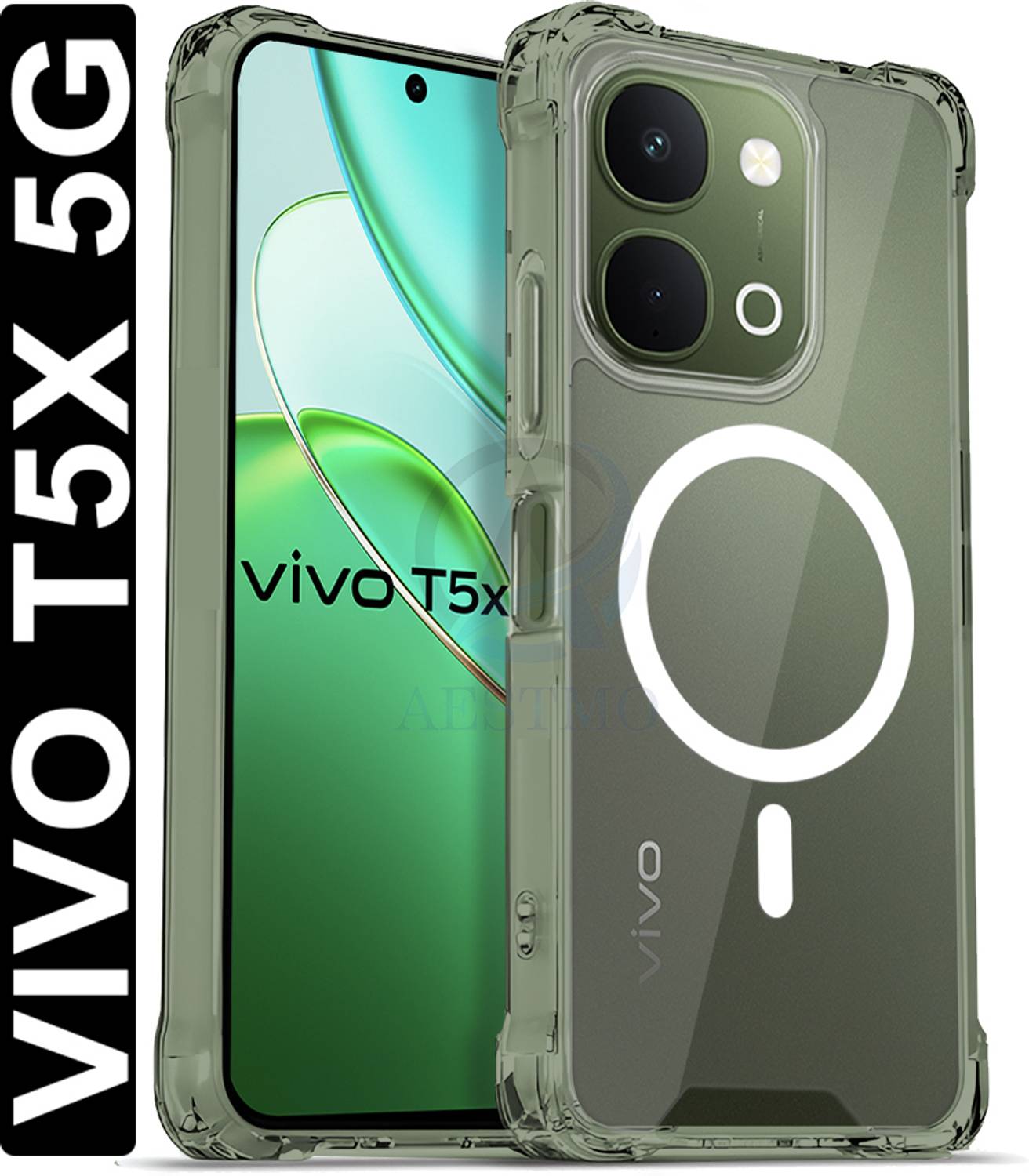 AESTMO Back Cover for Vivo T5X 5G