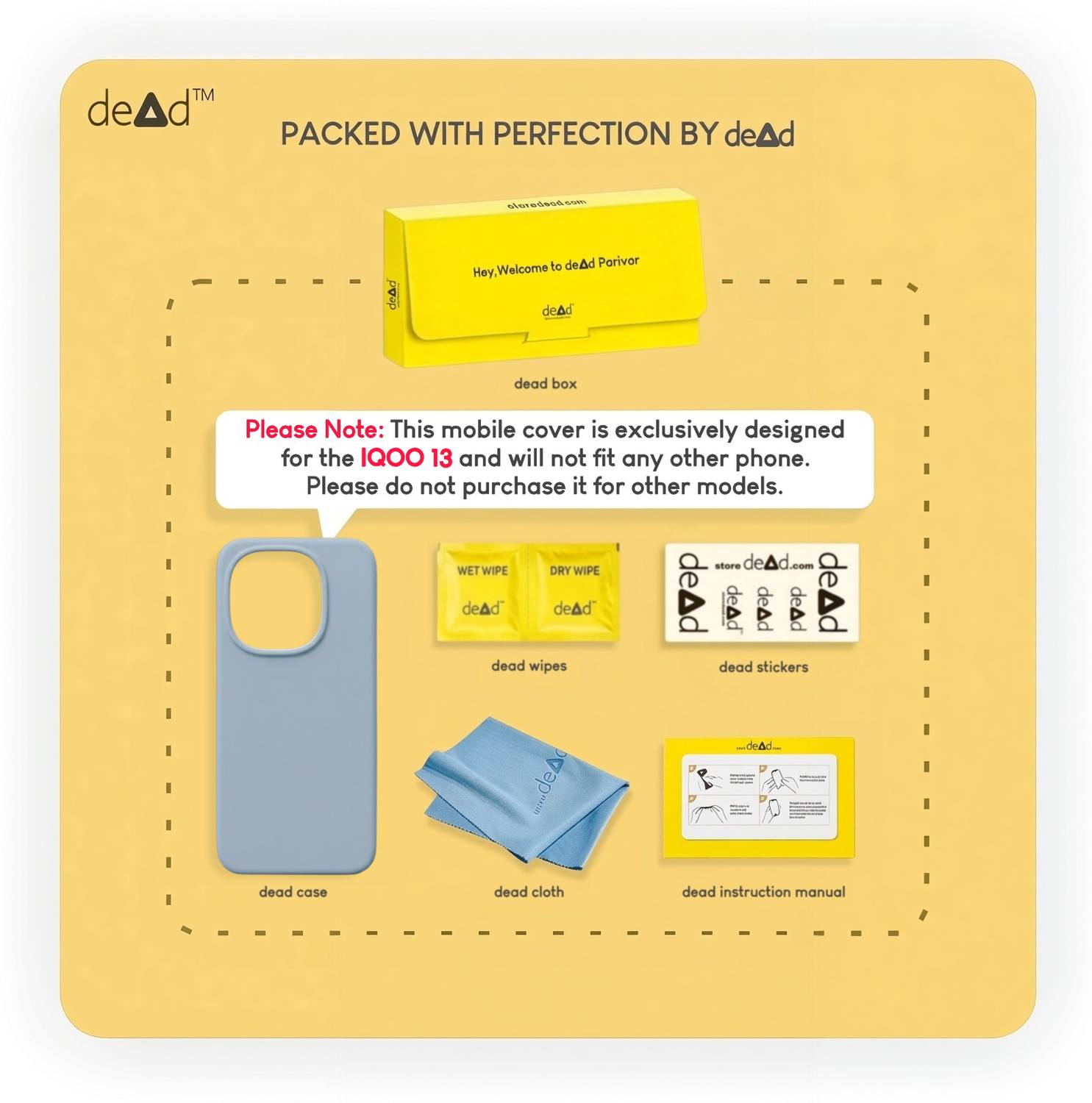Dead Back Cover for iQOO 13 5G Blue - Image 5