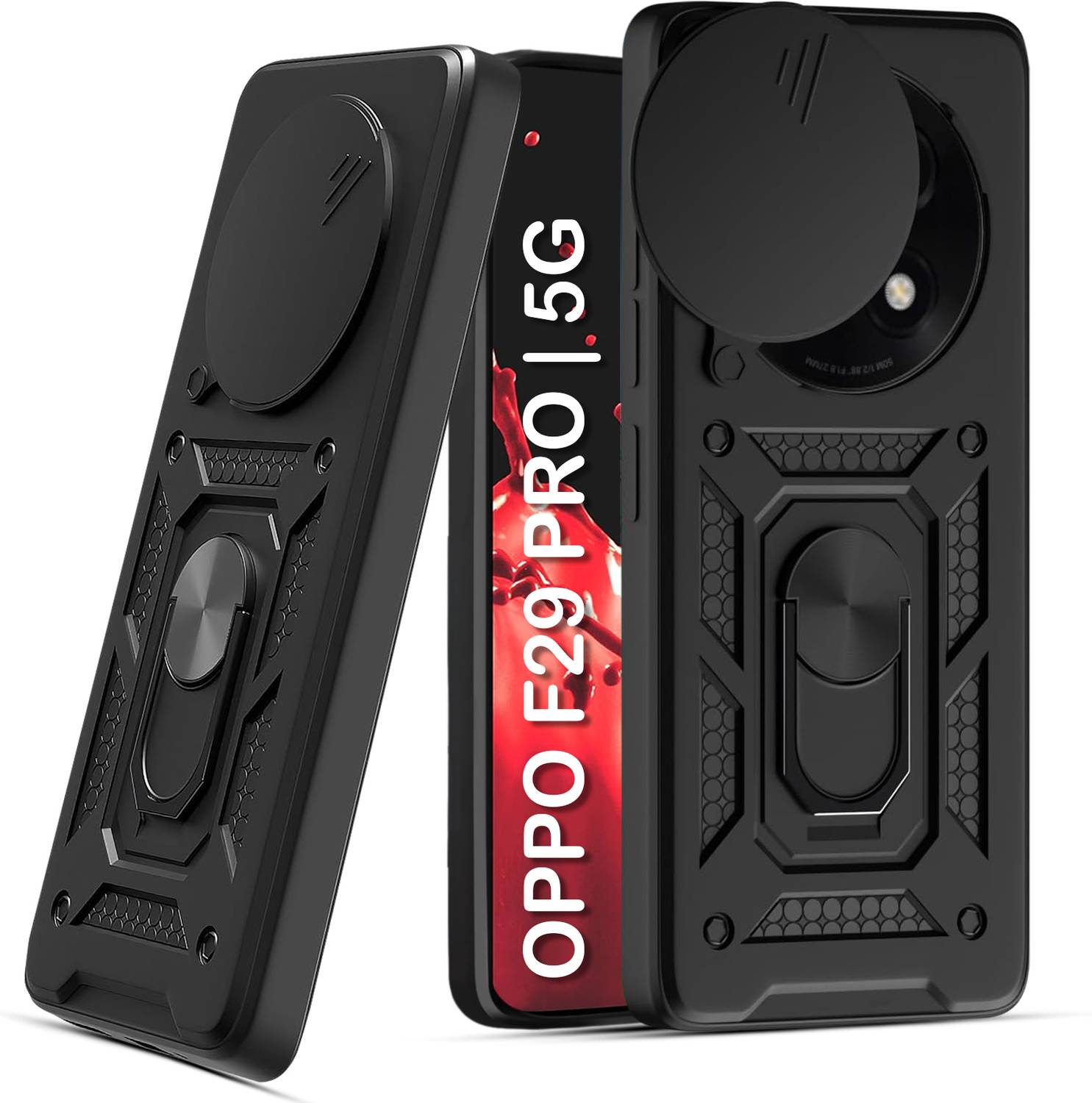 CRAFTIFY Back Cover for Oppo F29 Pro 5G Black - Image 1