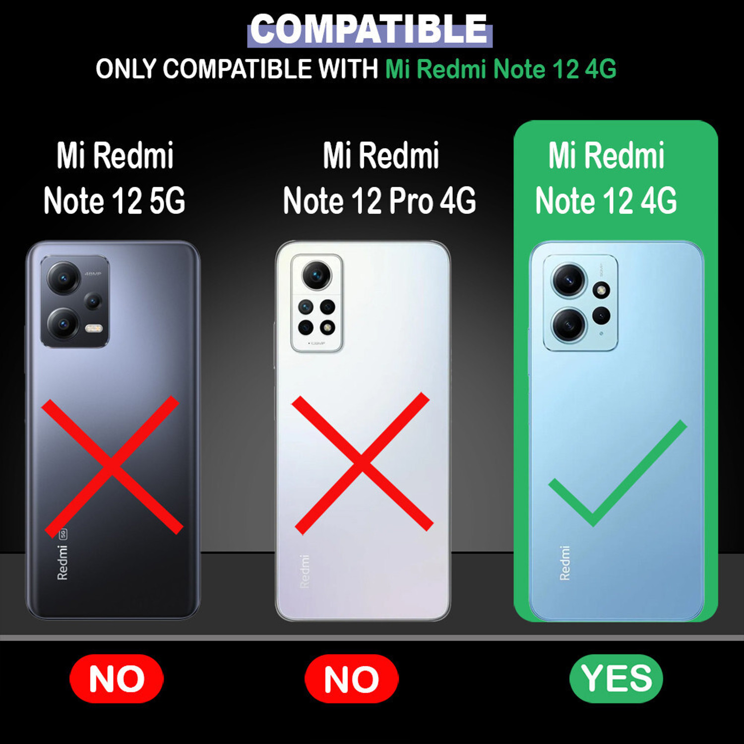 Image of Casotec Back Cover for Mi Redmi Note 12 4G