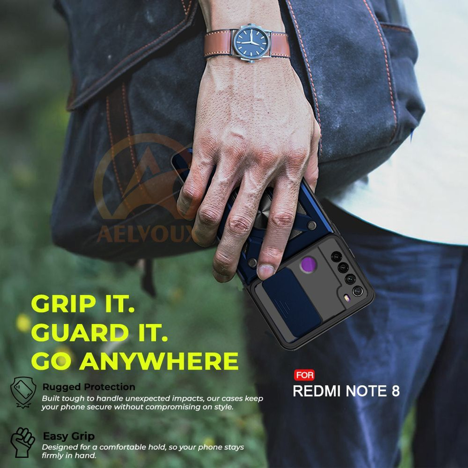 Image of AelVouX Back Cover for Redmi Note 8