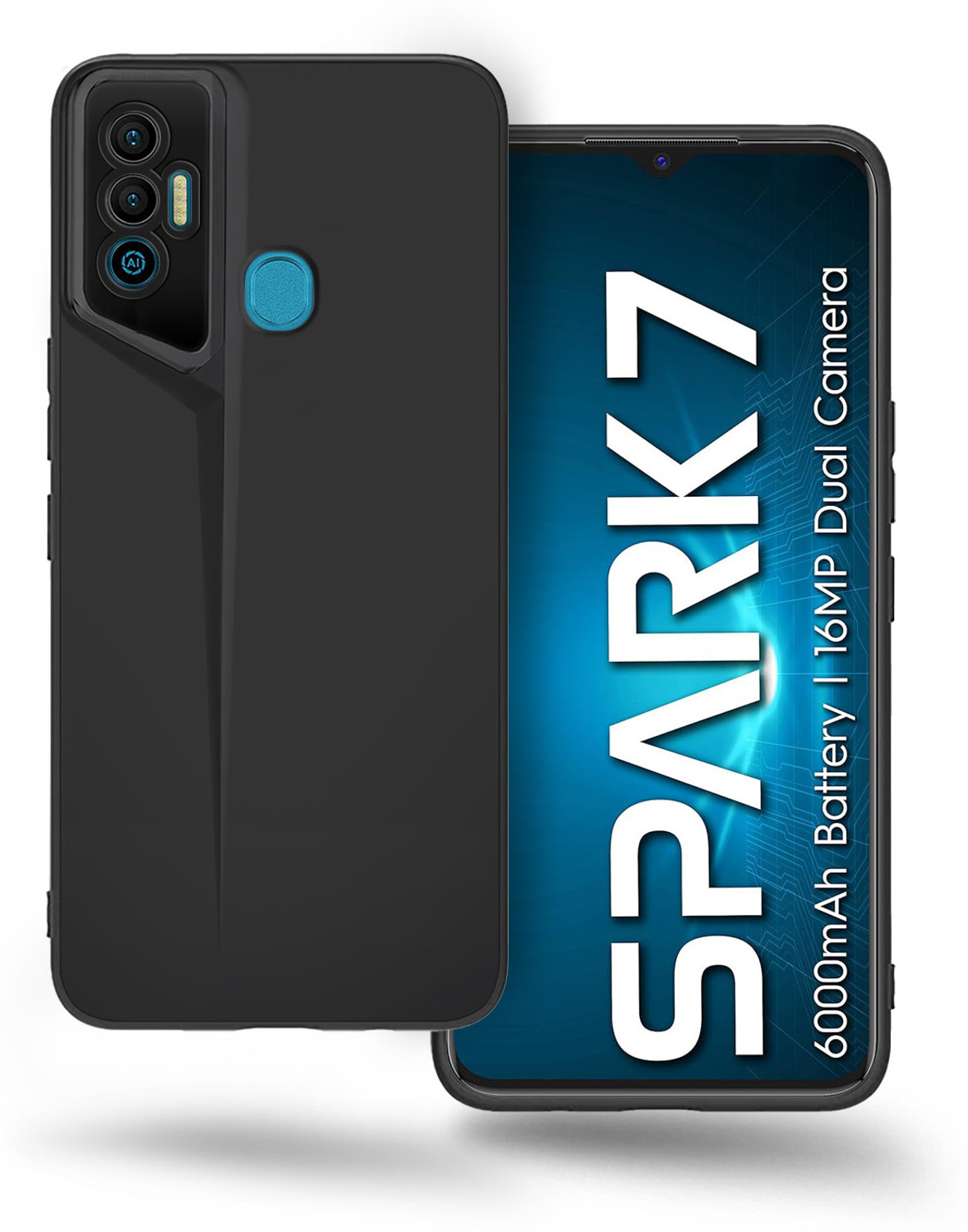 Image of Plus Back Cover for Tecno Spark 7