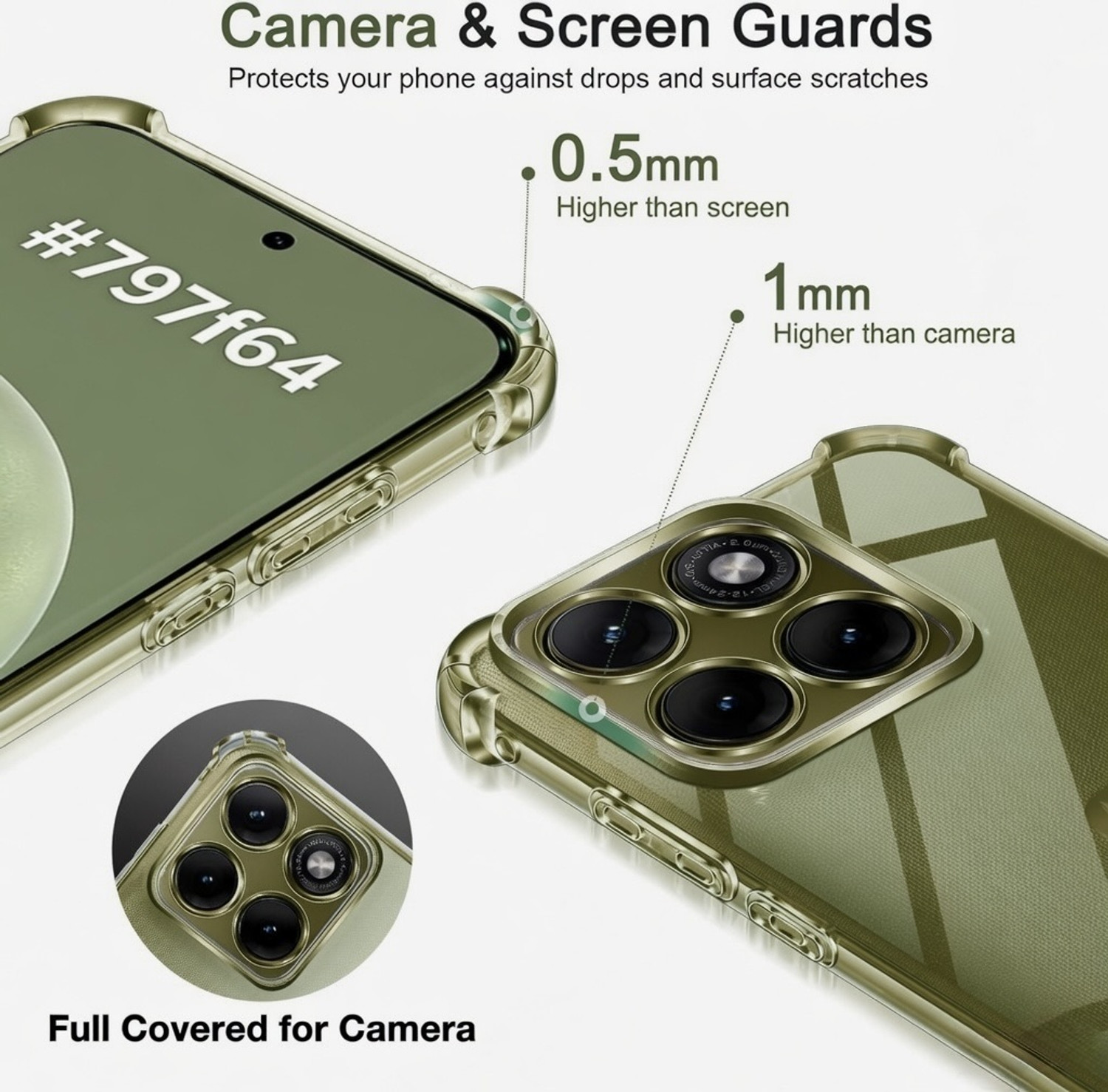 Image of Lustree Back Cover for Motorola Edge 70 pro / 70 Pro Plus + 5G, Moto Edge 70 Pro Plus + / 70 Pro 5G (Transparent, Camera Bump Protector, Rubber, Pack of: 1)