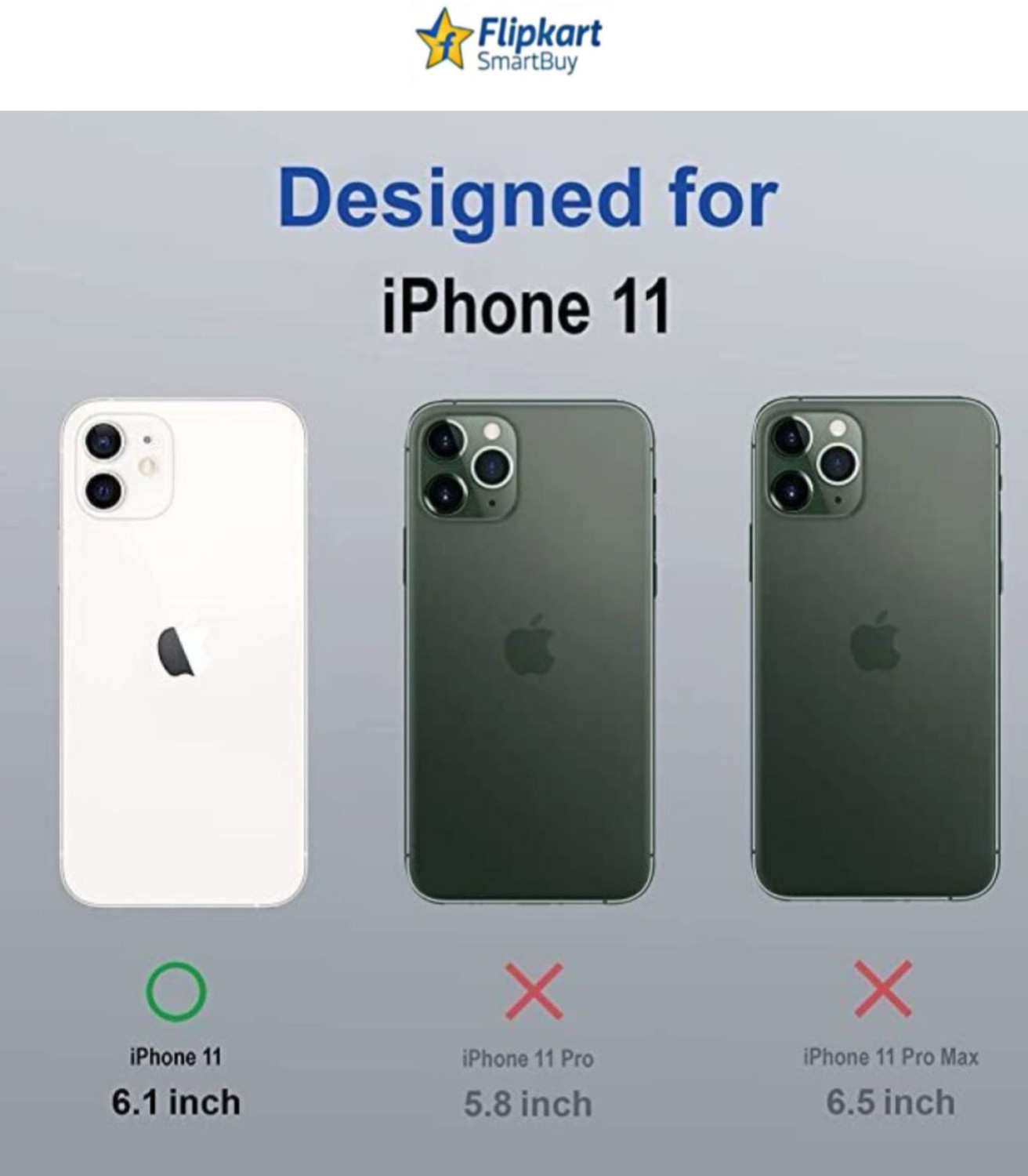 Image of Flipkart SmartBuy Back Cover for Apple iPhone 11
