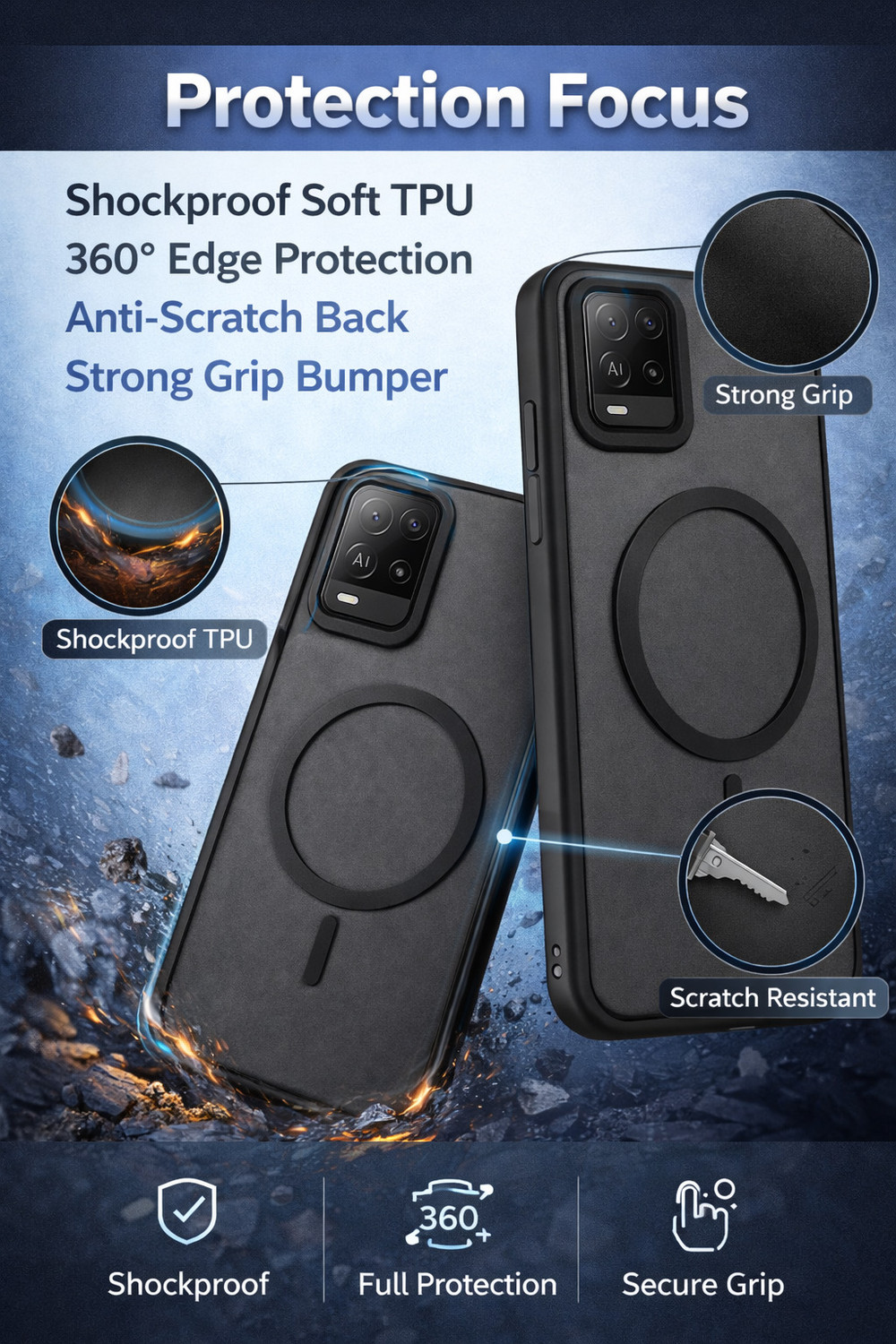 Image of Accesories Legacy Back Cover for Realme 9 5G,Realme Narzo 30 5G