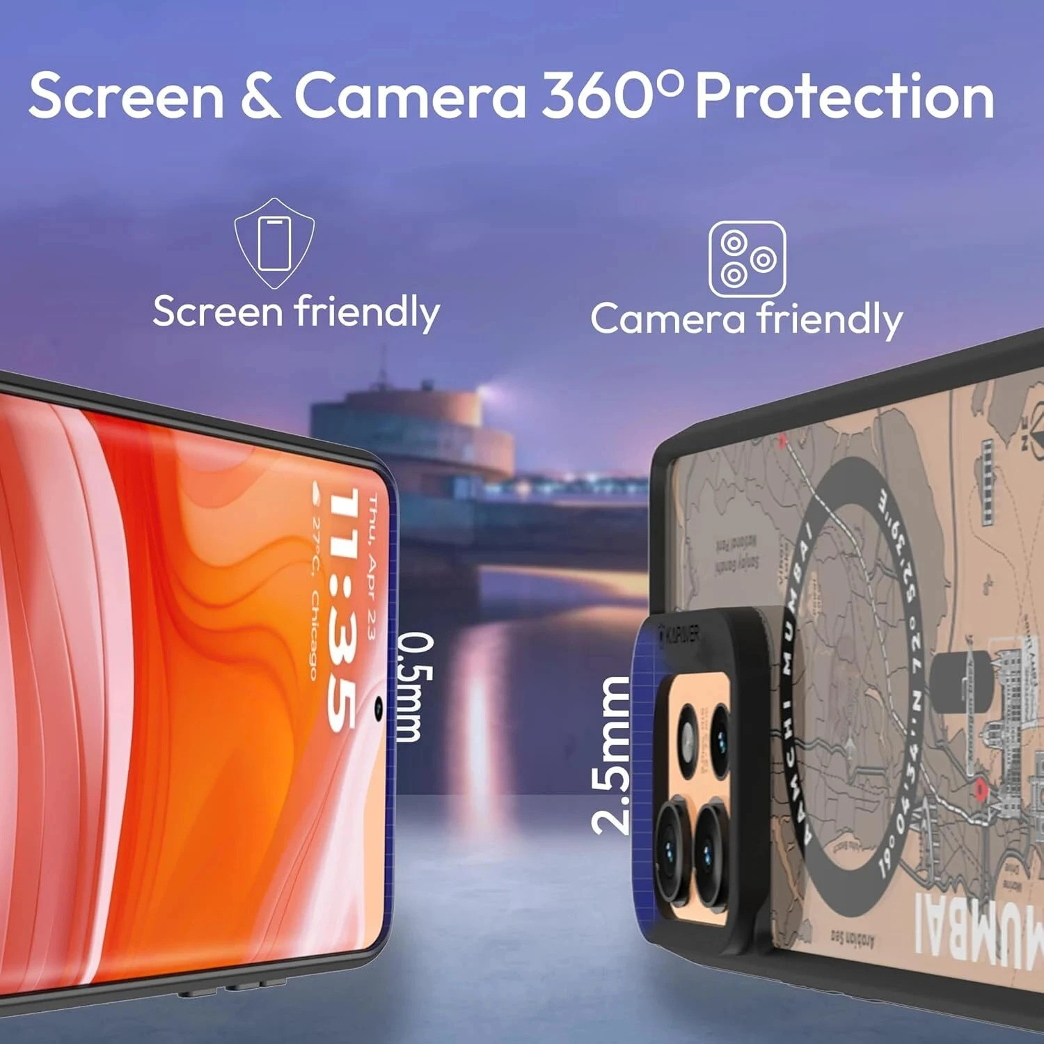 Image of Kapaver Back Cover for Motorola Edge 50