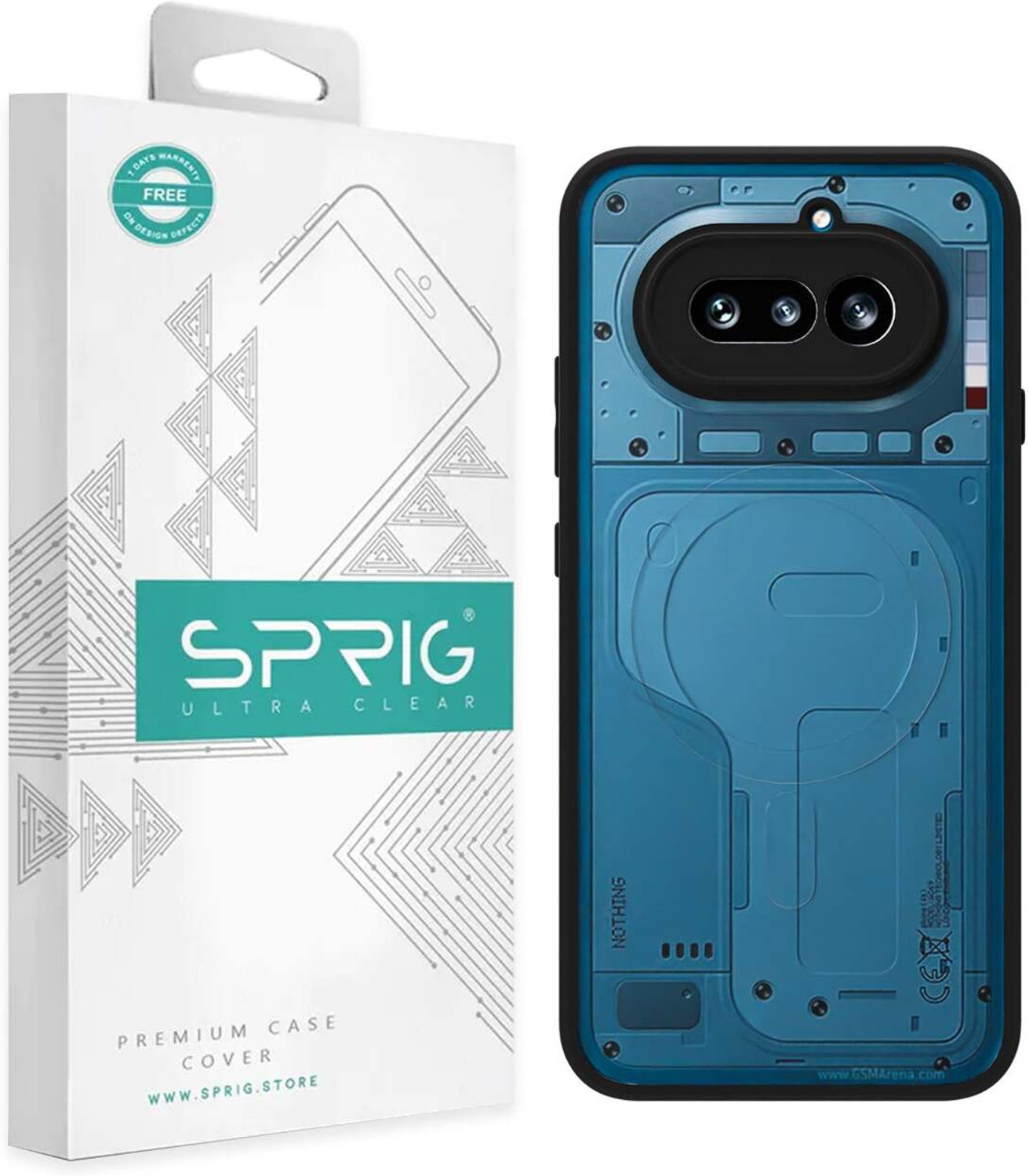 Image of Sprig Back Cover for NOTHING Phone 4A, Nothing phone (4a), Nothing 4a (Transparent, Grip Case, Thermoplastic Polyurethane, Pack of: 1)
