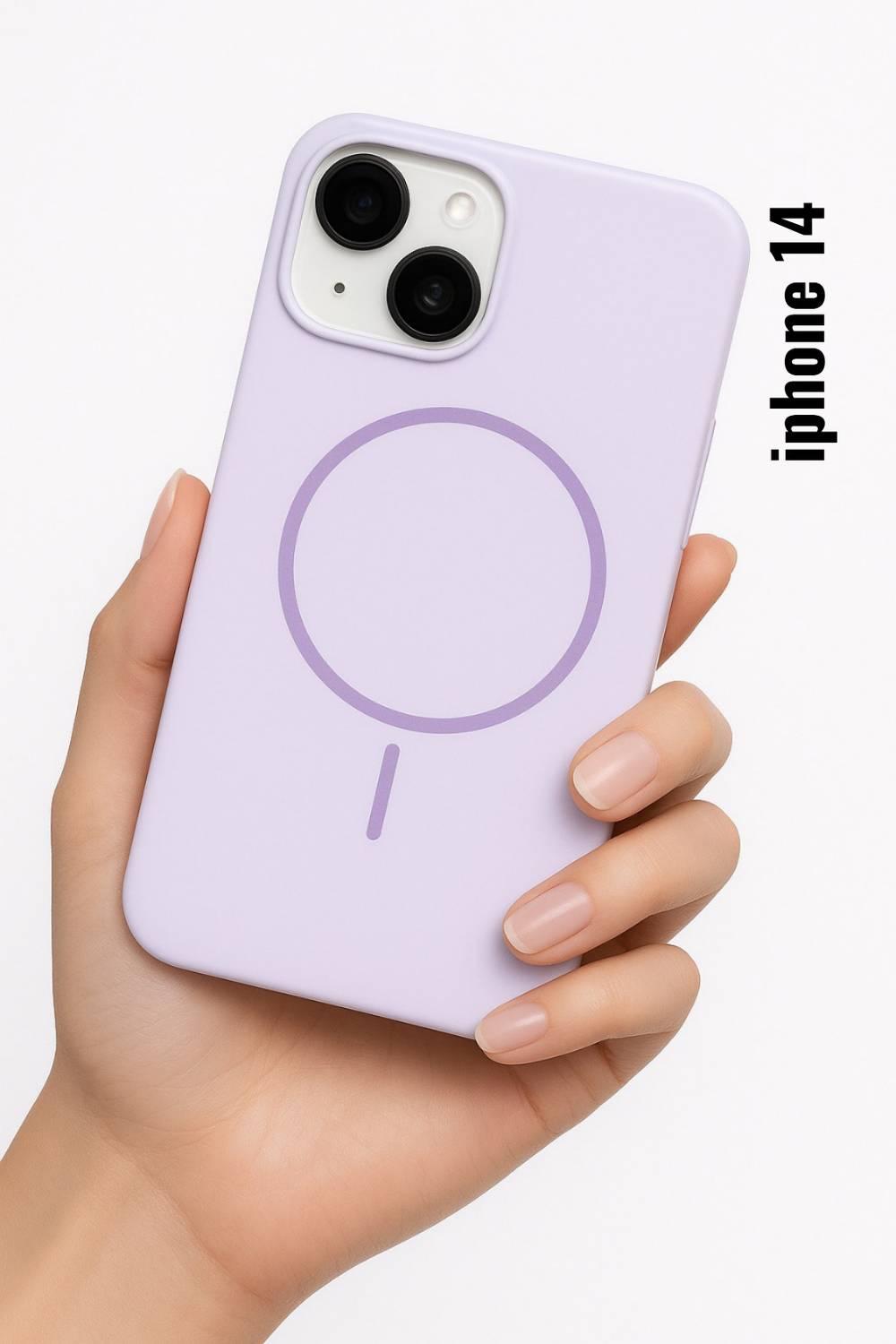 AGRONA Back Cover for iPhone 14 MagSafe Silicone Case | Premium Soft Touch Cover