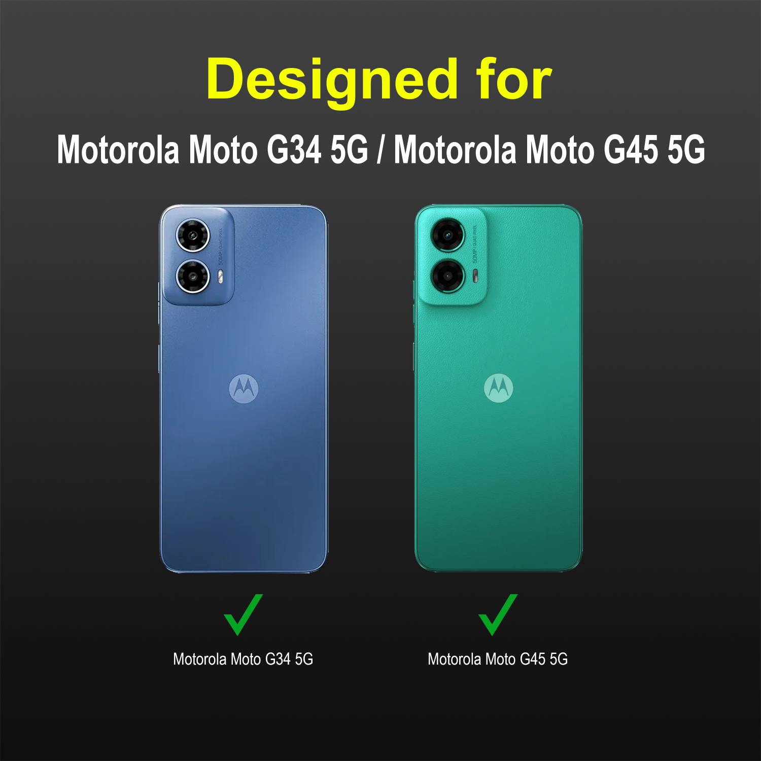 GLOBAL NOMAD Back Cover for Moto G34 5G Black - Image 2