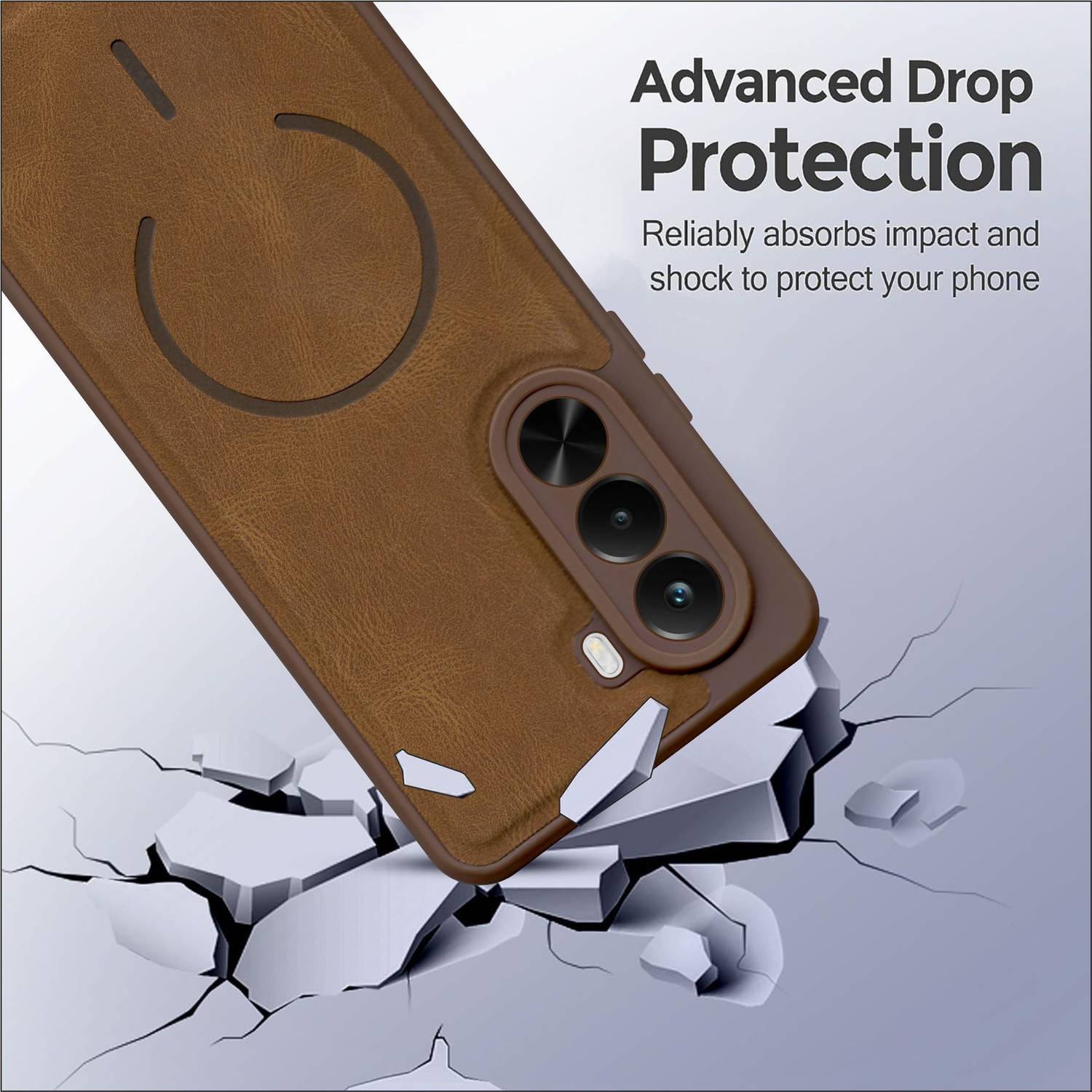 SBMS Back Cover for Realme P4X 5G Brown - Image 3