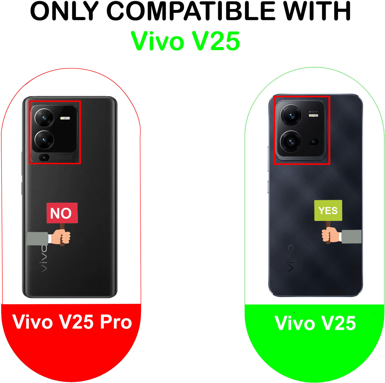 Image of Artistque Back Cover for Vivo V25