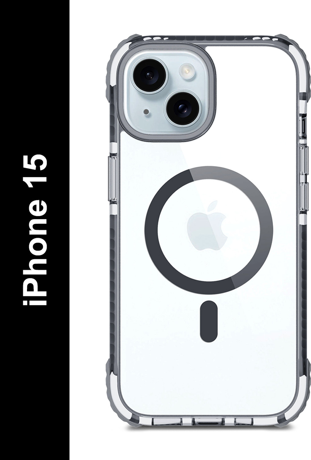 Image of DailyObjects Back Cover for Apple iPhone 15 (Transparent, Hard Case, Thermoplastic Polyurethane, Polycarbonate, Pack of: 1)