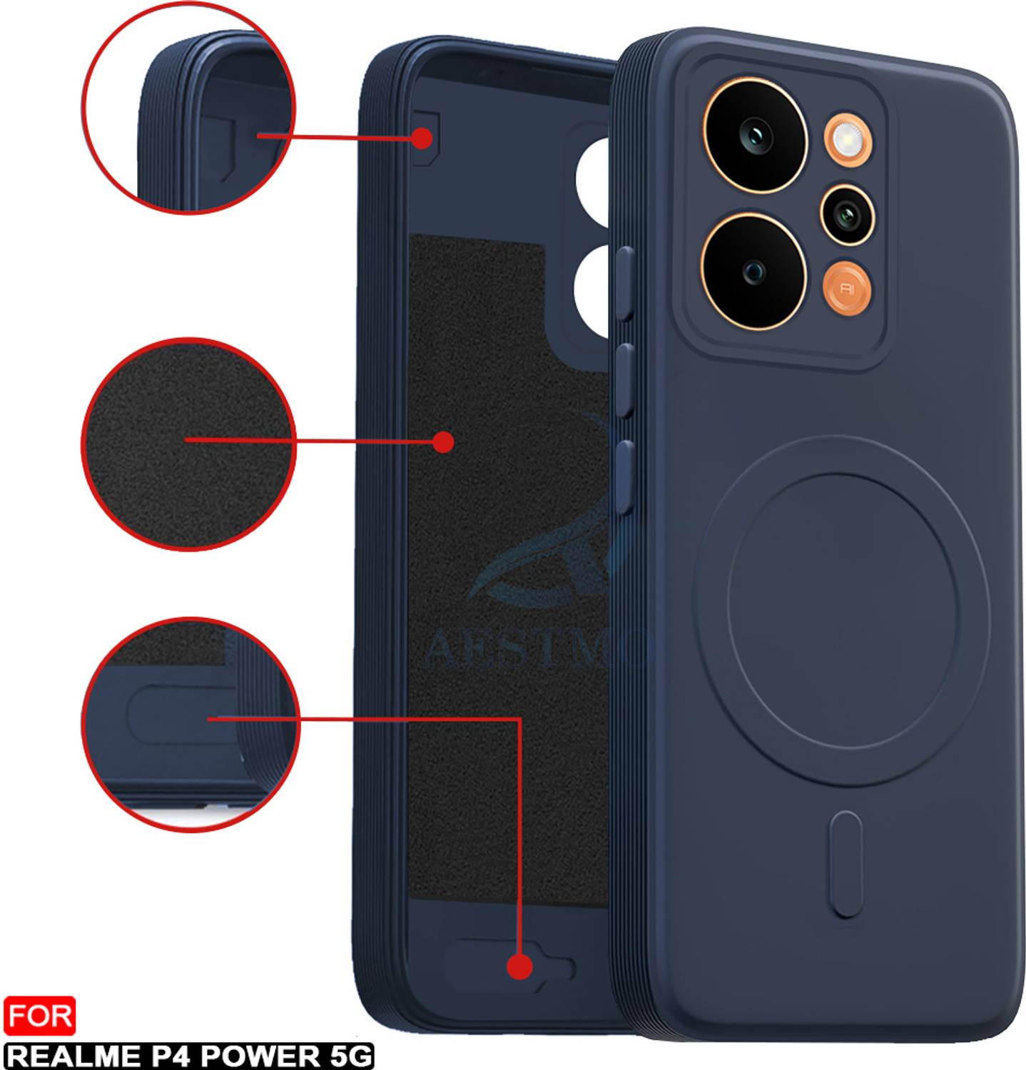 AESTMO Back Cover for Realme P4 Power 5G