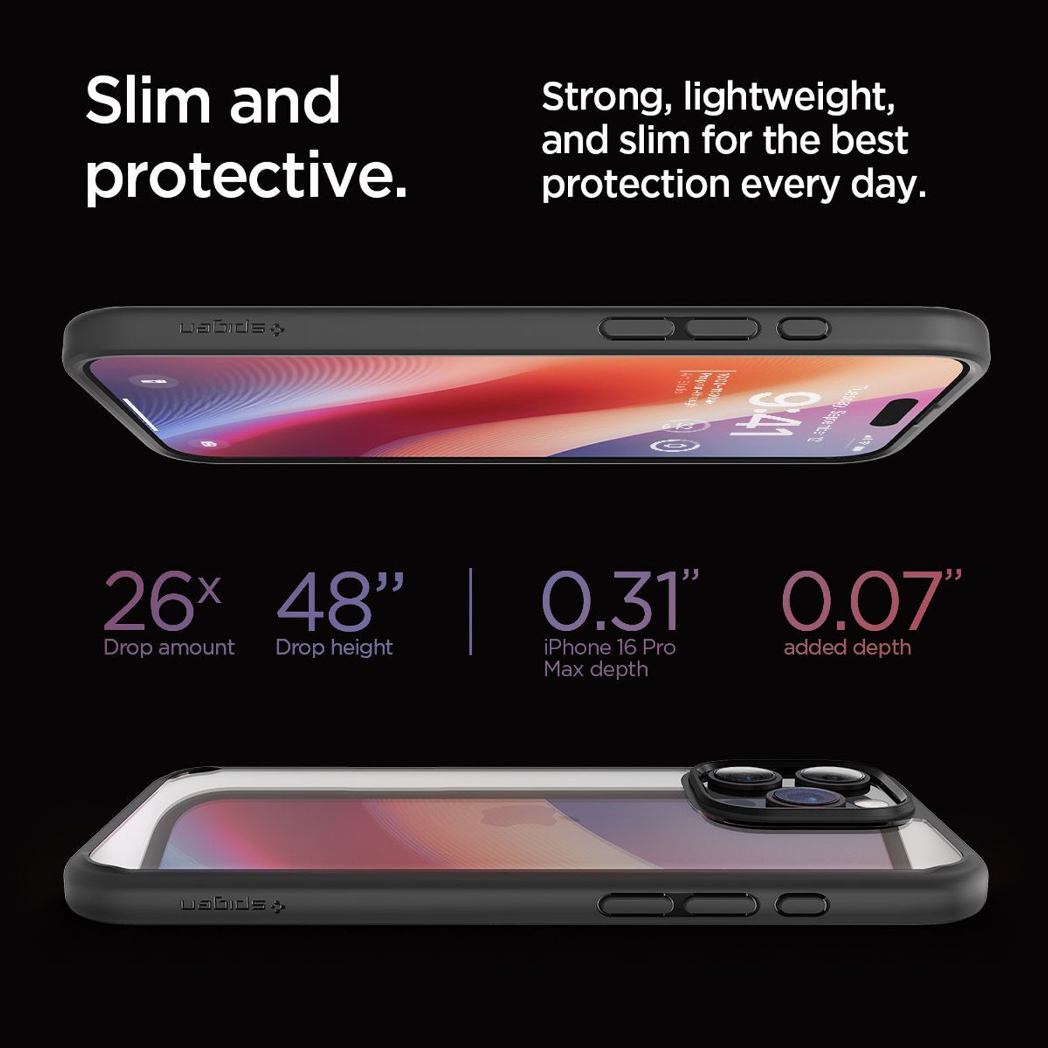 Image of Spigen Back Cover for Apple iPhone 16 Pro