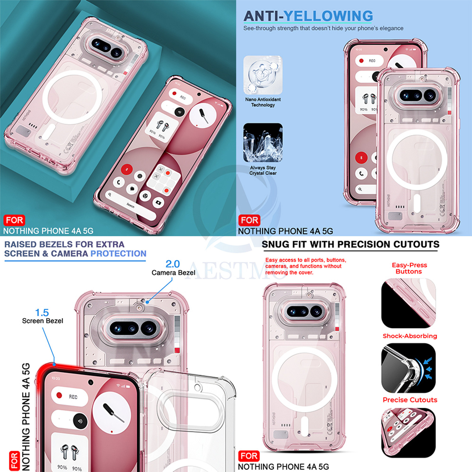 Image of AESTMO Back Cover for Nothing Phone 4A