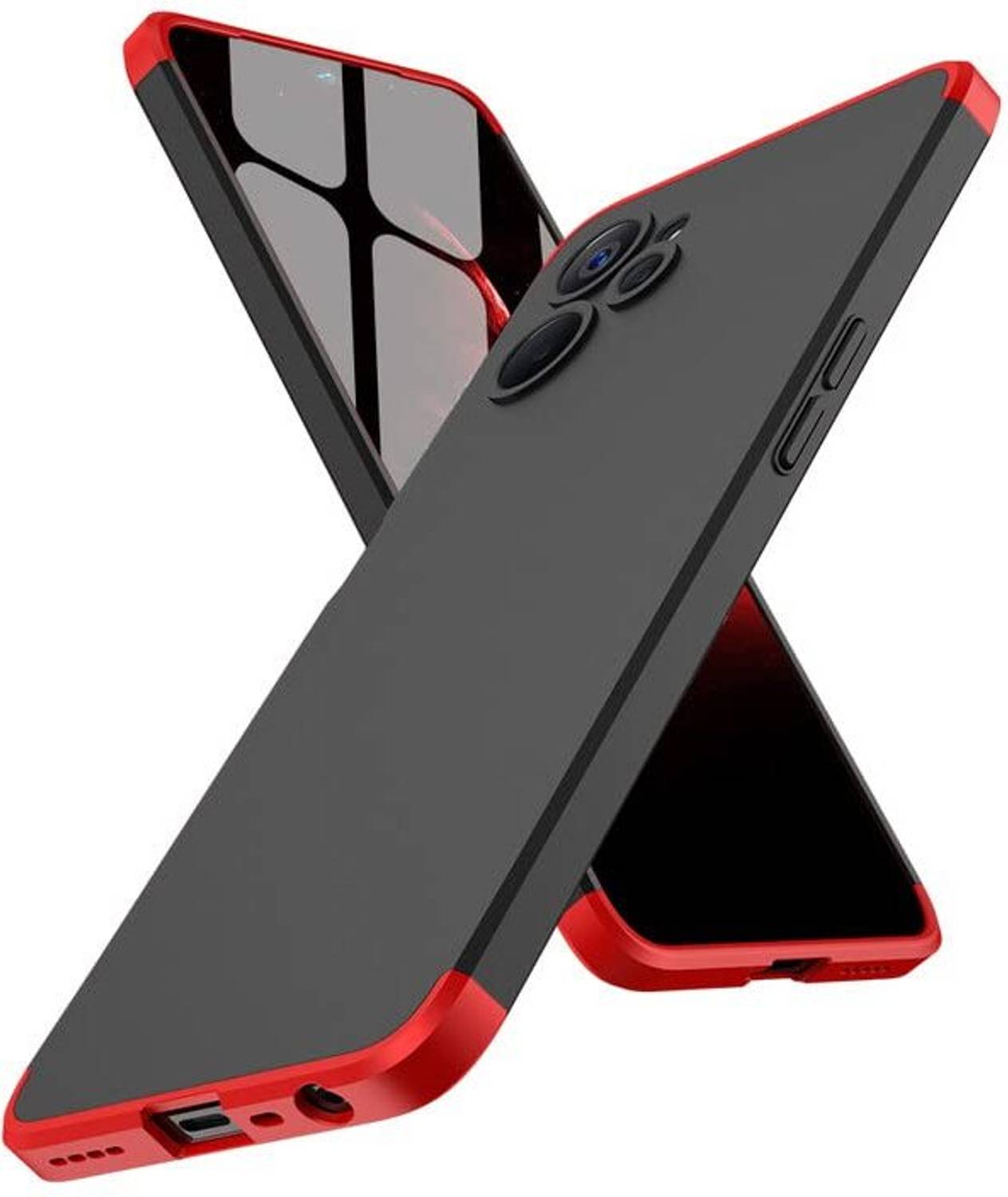 zaperhub Back Cover for Realme 9i 5G Red - Image 3