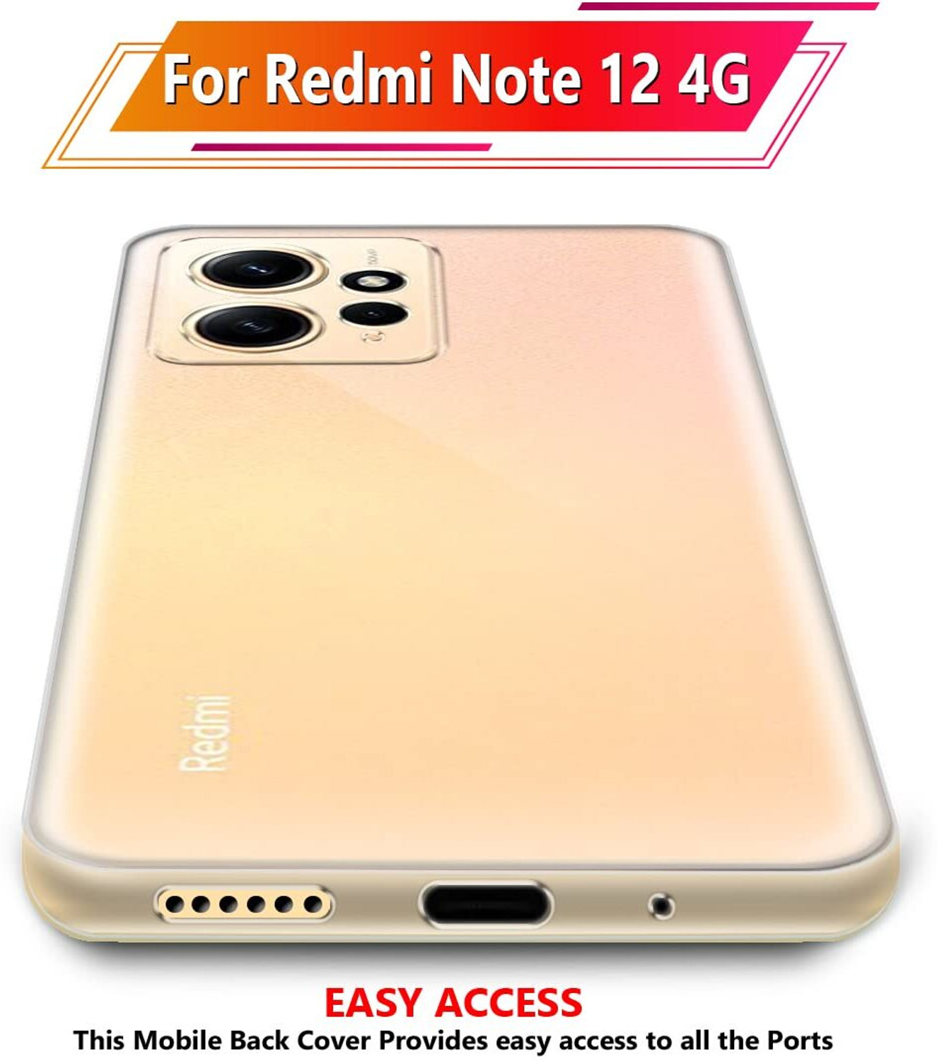 Image of Casotec Back Cover for Mi Redmi Note 12 4G